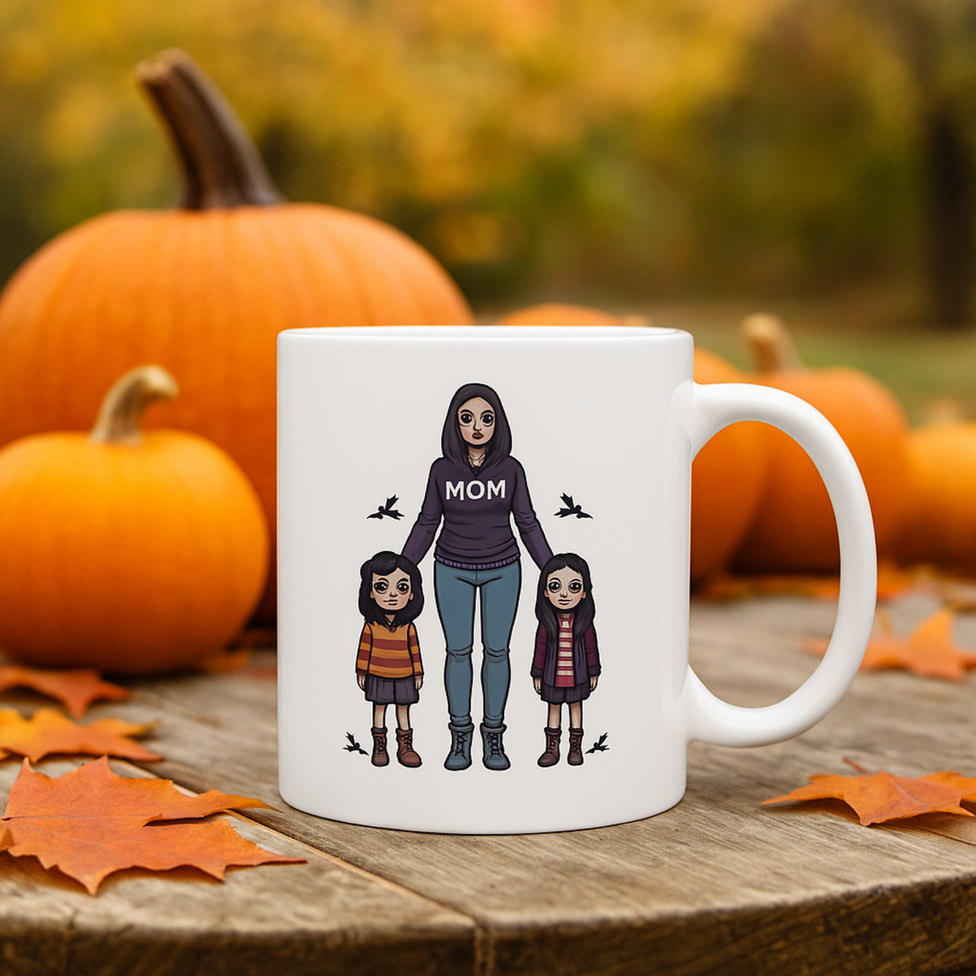 Halloween Horror Mama Coffee Mug Custom Spooky Mom And Kids Mug Scary Cute Family Halloween Gift Creepy Cute Skeleton Mom Mug product thumbnail image Halloween Horror Mama Coffee Mug Custom Spooky Mom And Kids Mug Scary Cute Family Halloween Gift Creepy Cute Skeleton Mom Mug product thumbnail image