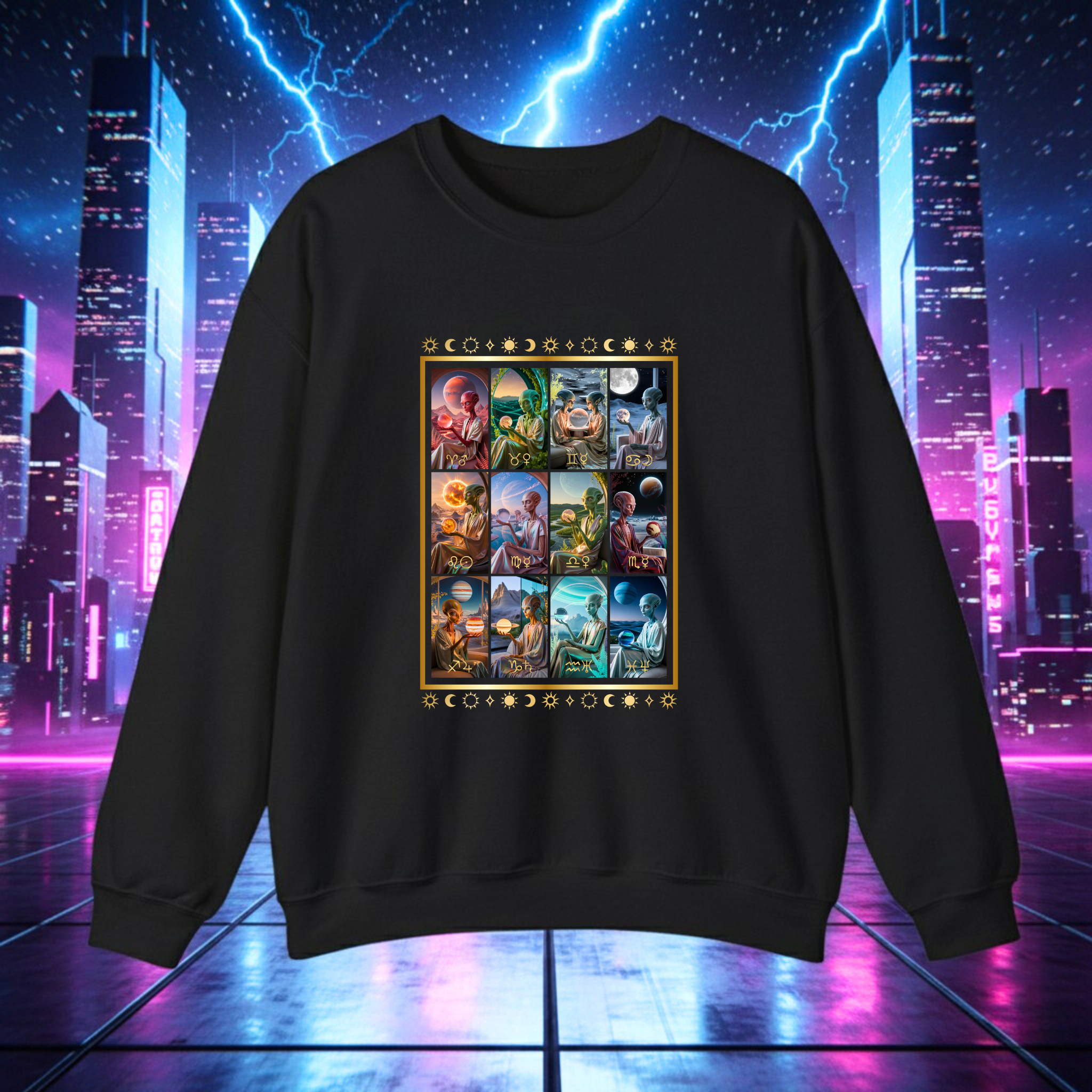 Adult Sweatshirt (S-5XL) - Alien Astrology product thumbnail image