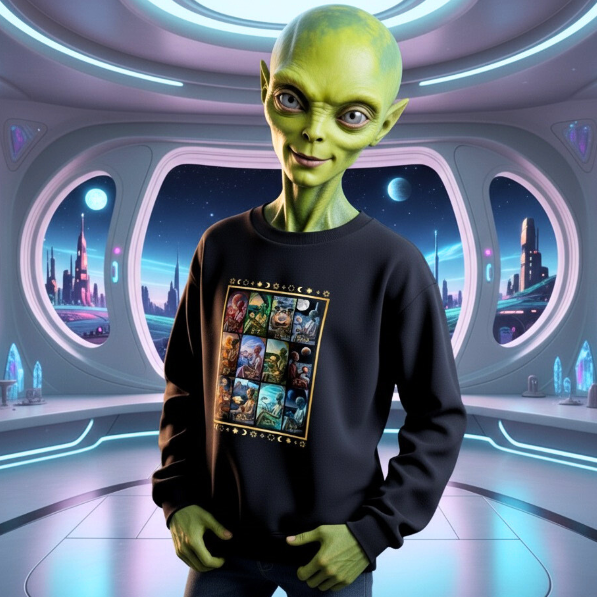 Adult Sweatshirt (S-5XL) - Alien Astrology product thumbnail image