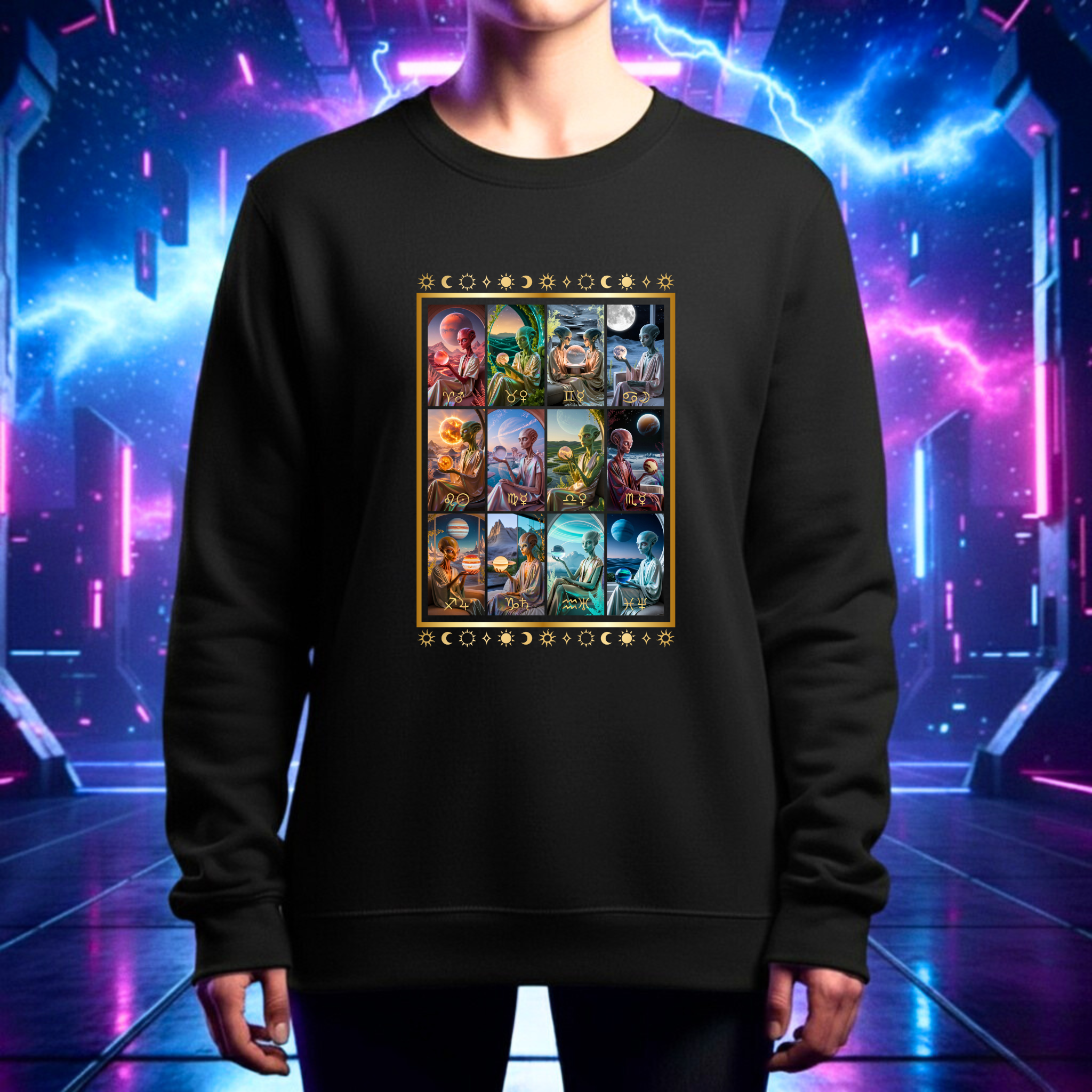 Adult Sweatshirt (S-5XL) - Alien Astrology product thumbnail image