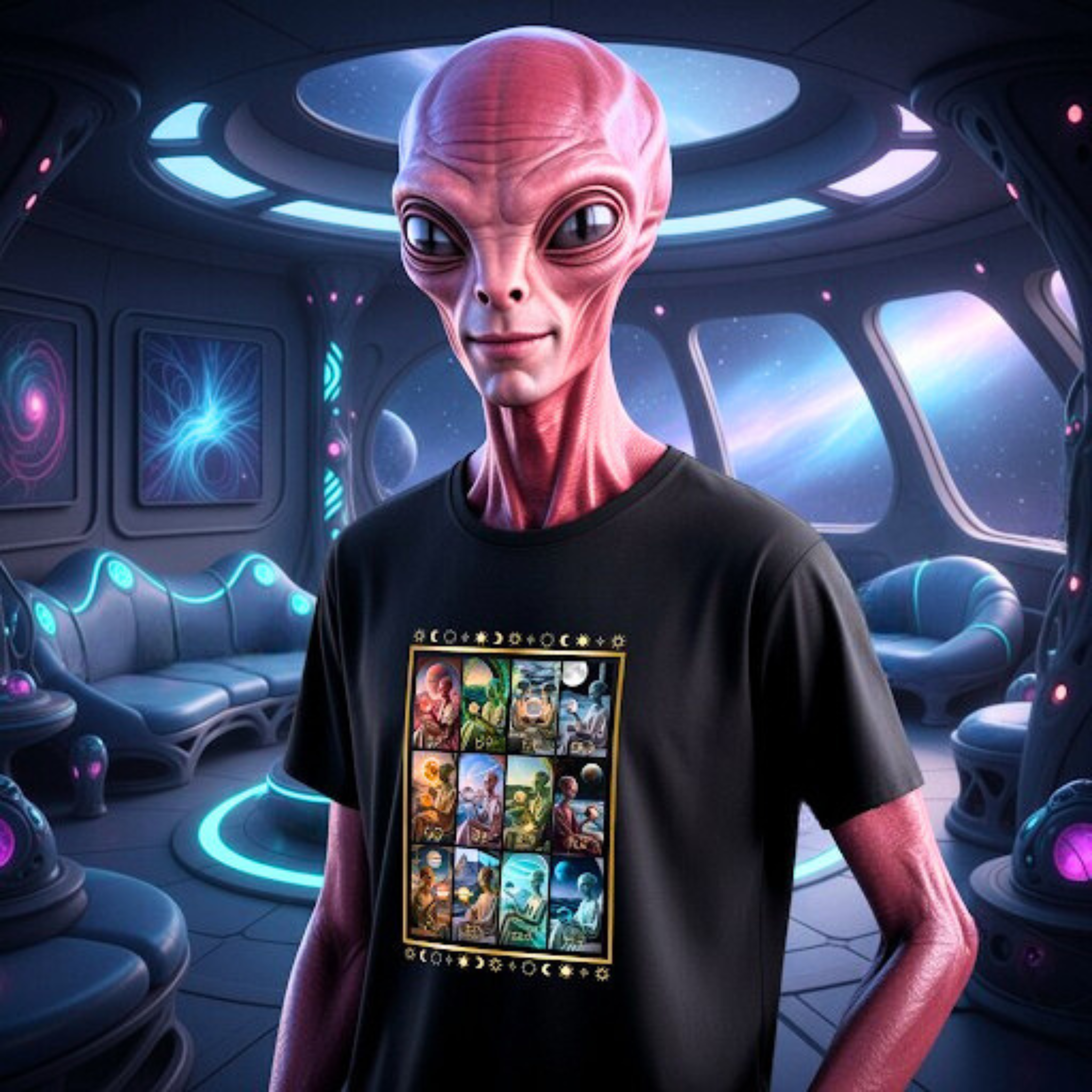 Adult T-Shirt (S-5XL) - Alien Astrology product thumbnail image