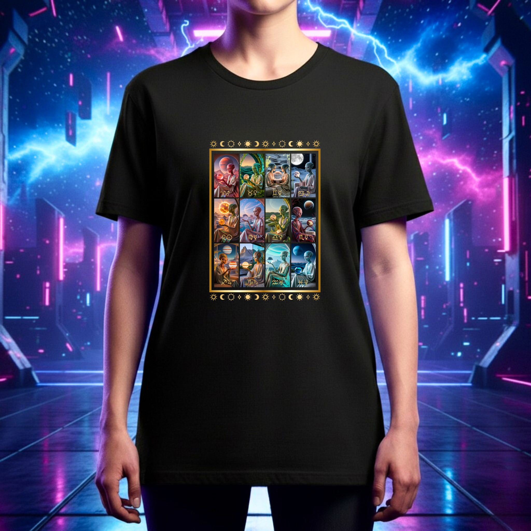 Adult T-Shirt (S-5XL) - Alien Astrology product thumbnail image