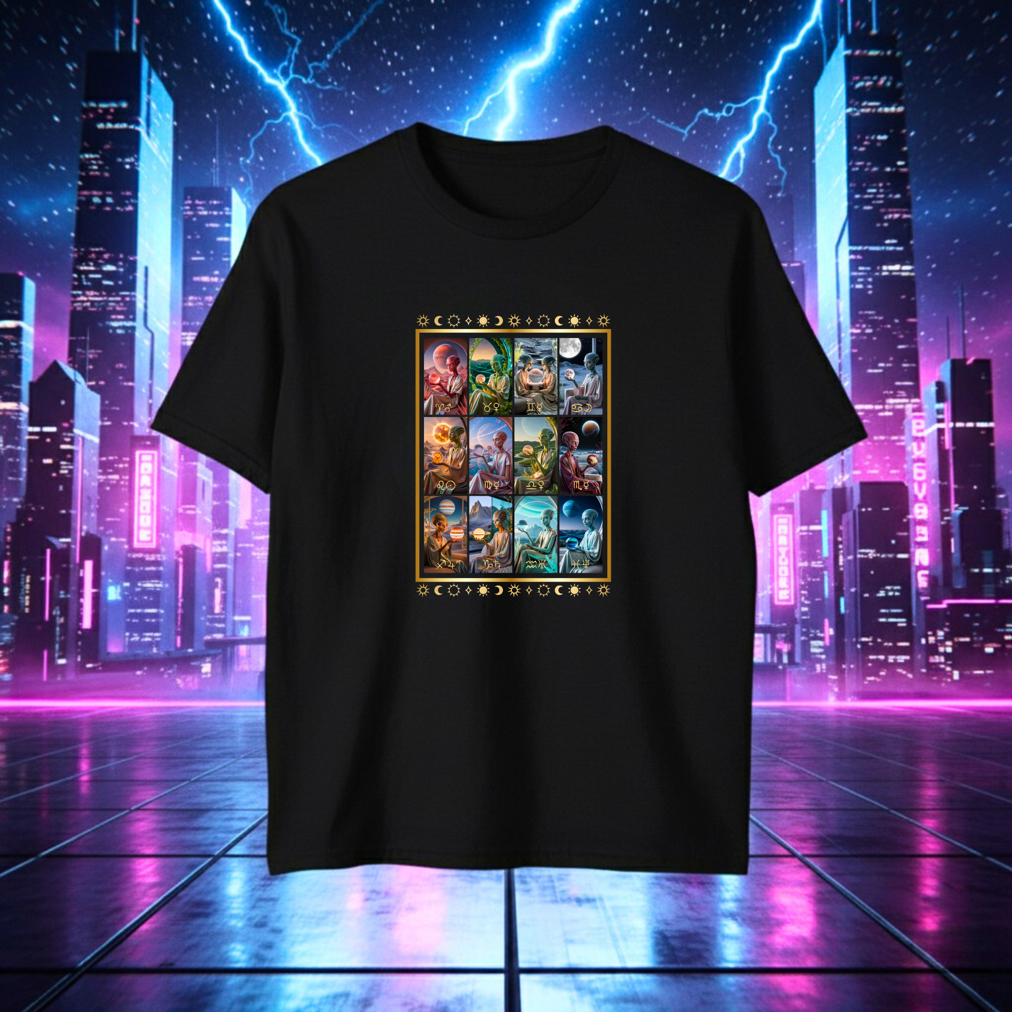 Adult T-Shirt (S-5XL) - Alien Astrology product thumbnail image