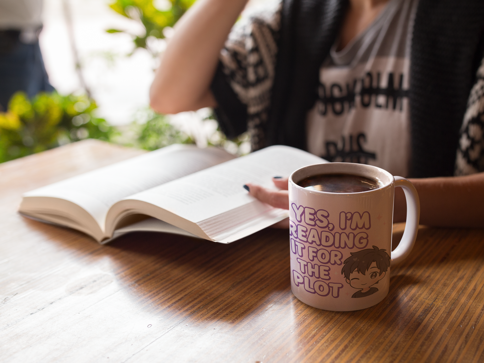 BL Certified | “Yes, I’m Reading It for the Plot” Mug | Perfect for Yaoi Fans | Add to cart Buy now Funny BL 11oz Mug | Wink Face, Reader Humor, Manga Life