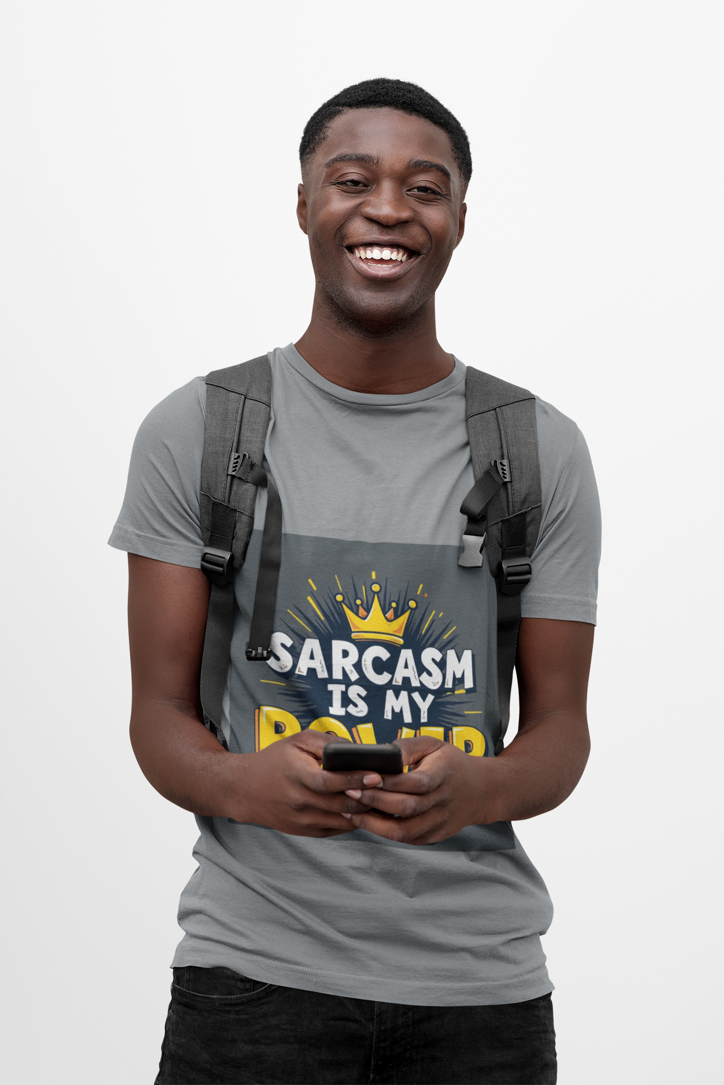 Sarcasm Is My Power T-shirt | Funny Graphic Tee product thumbnail image