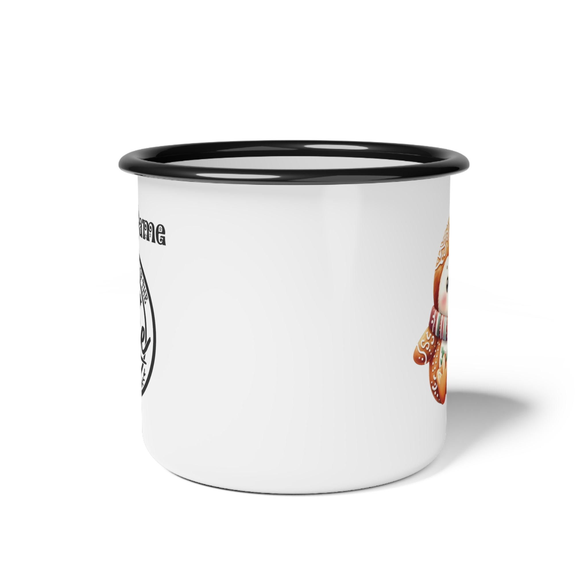 Penguin Nice List Enamel Coffee Mug – 12oz Black Rim Mug with Festive Penguin Design product thumbnail image Penguin Nice List Enamel Coffee Mug – 12oz Black Rim Mug with Festive Penguin Design product thumbnail image