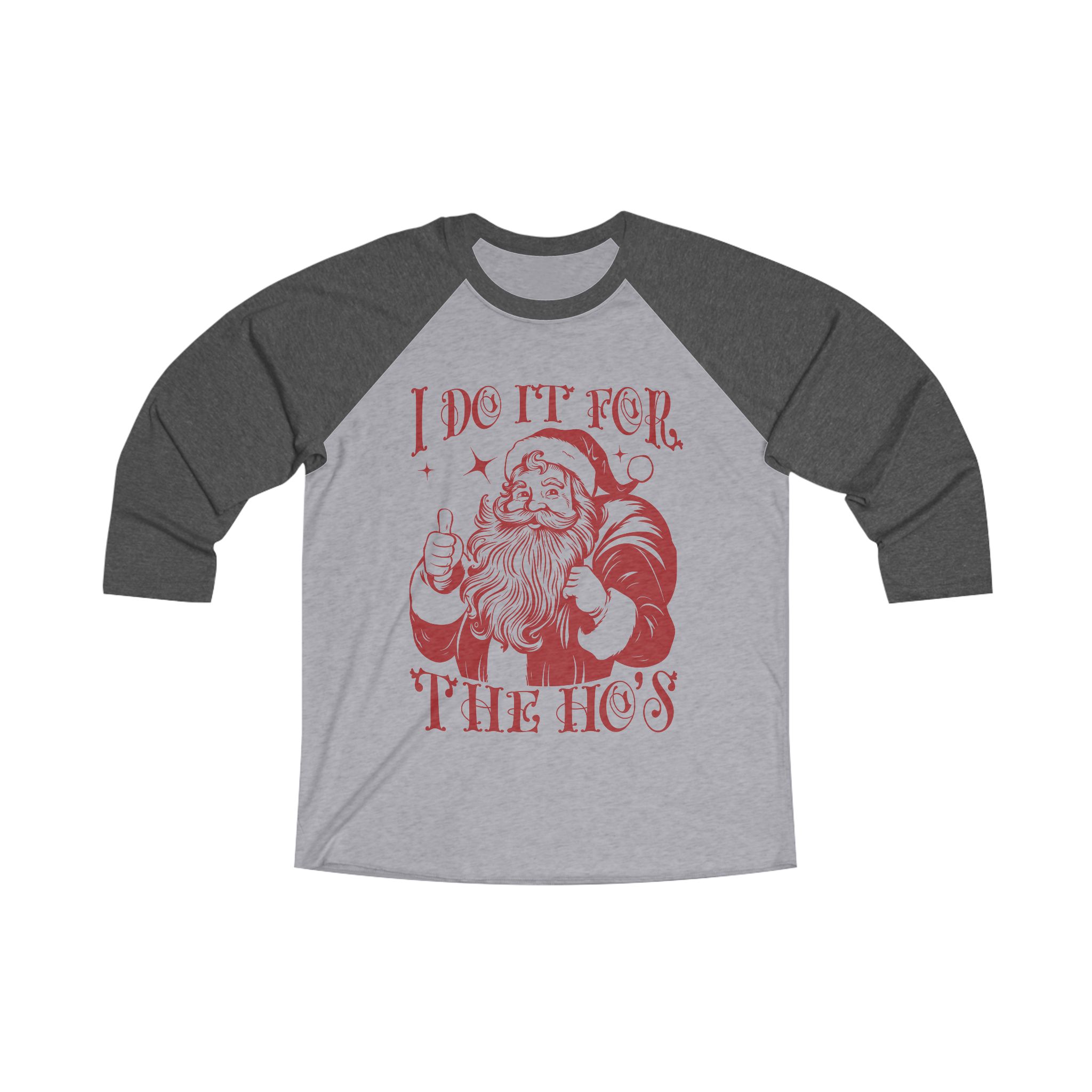 "I Do It for the Ho's" Funny Santa Thumbs Up Tee – Holiday Humor Shirt product thumbnail image