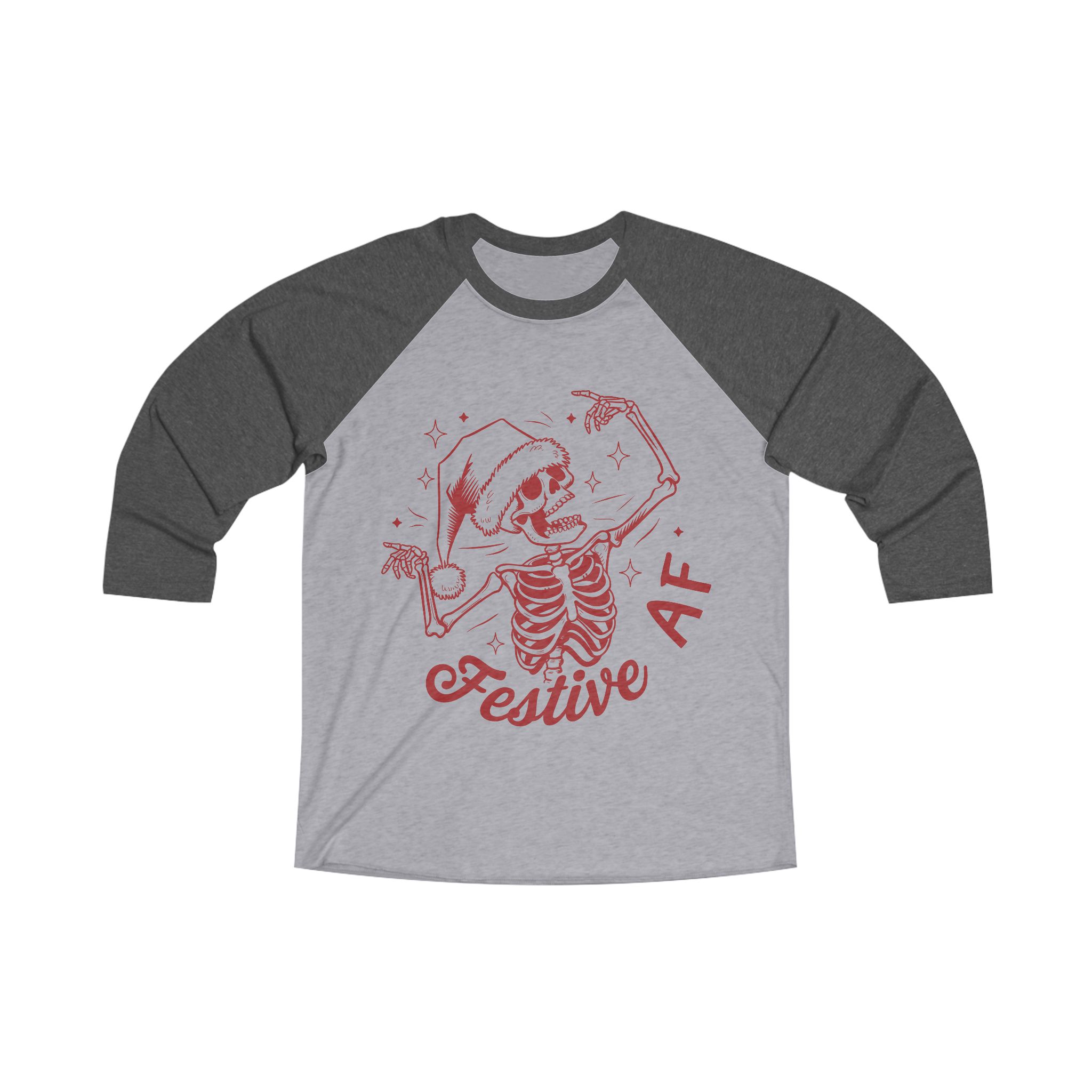 "Festive AF" Dancing Skeleton Tee – Funny Holiday Party Shirt product thumbnail image "Festive AF" Dancing Skeleton Tee – Funny Holiday Party Shirt product thumbnail image