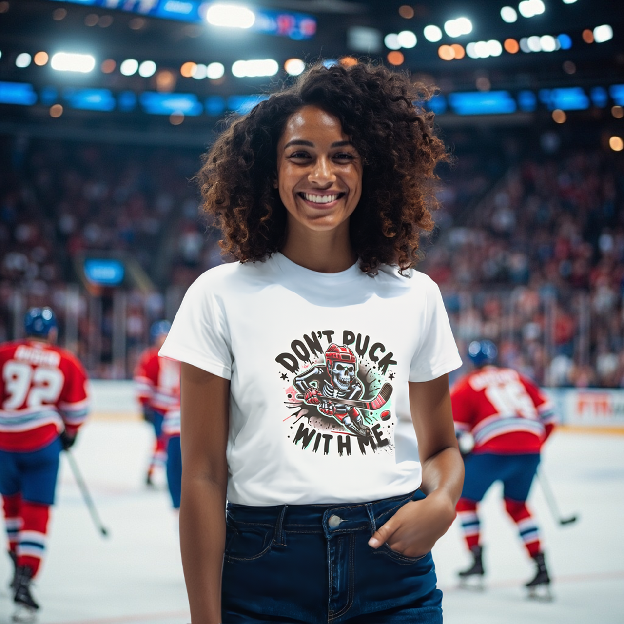 Hockey Season Unisex Tee - Don't Puck With Me Sarcasm Shirt product thumbnail image Hockey Season Unisex Tee - Don't Puck With Me Sarcasm Shirt product thumbnail image