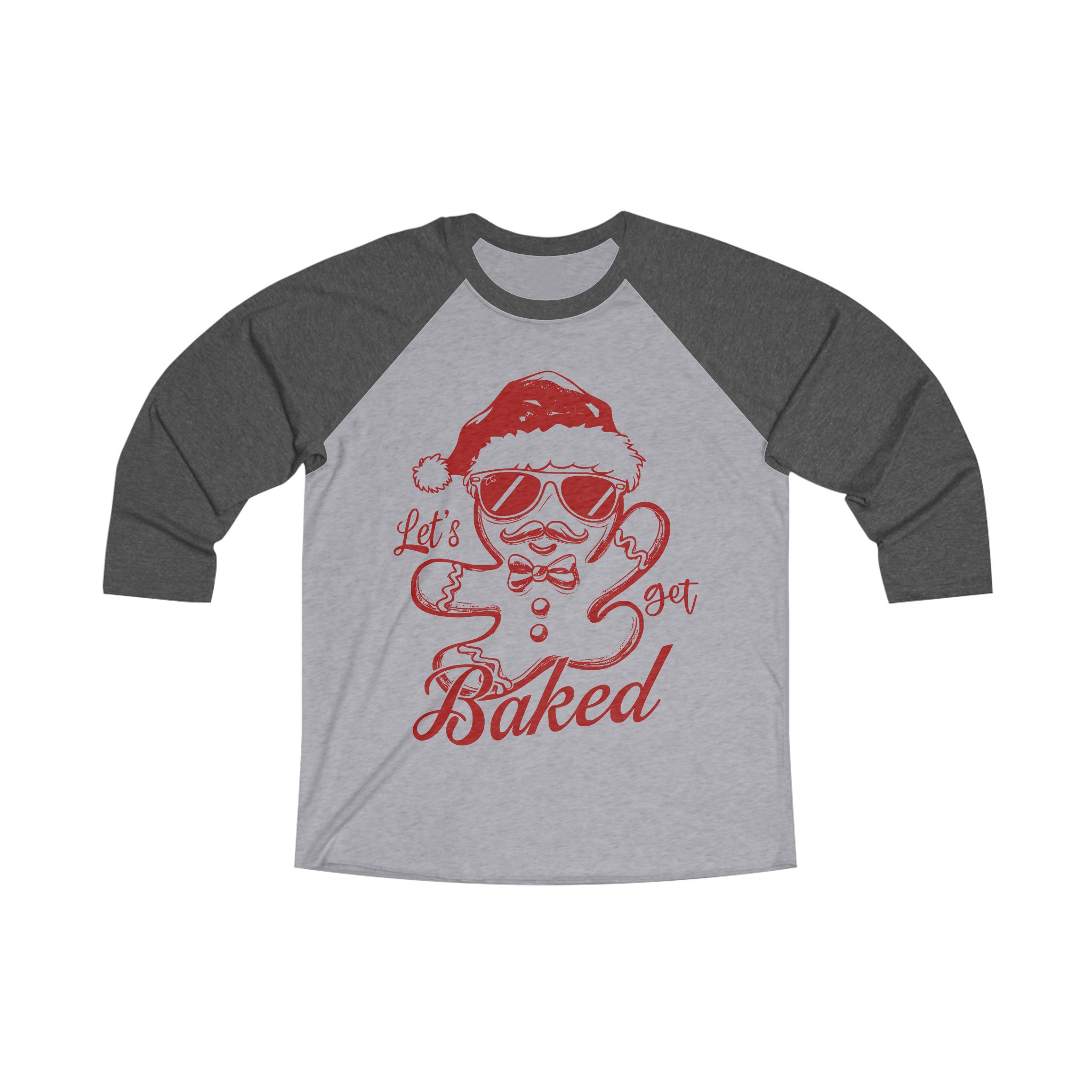 "Let's Get Baked" Gingerbread Man Tee – Funny Holiday Shirt product thumbnail image