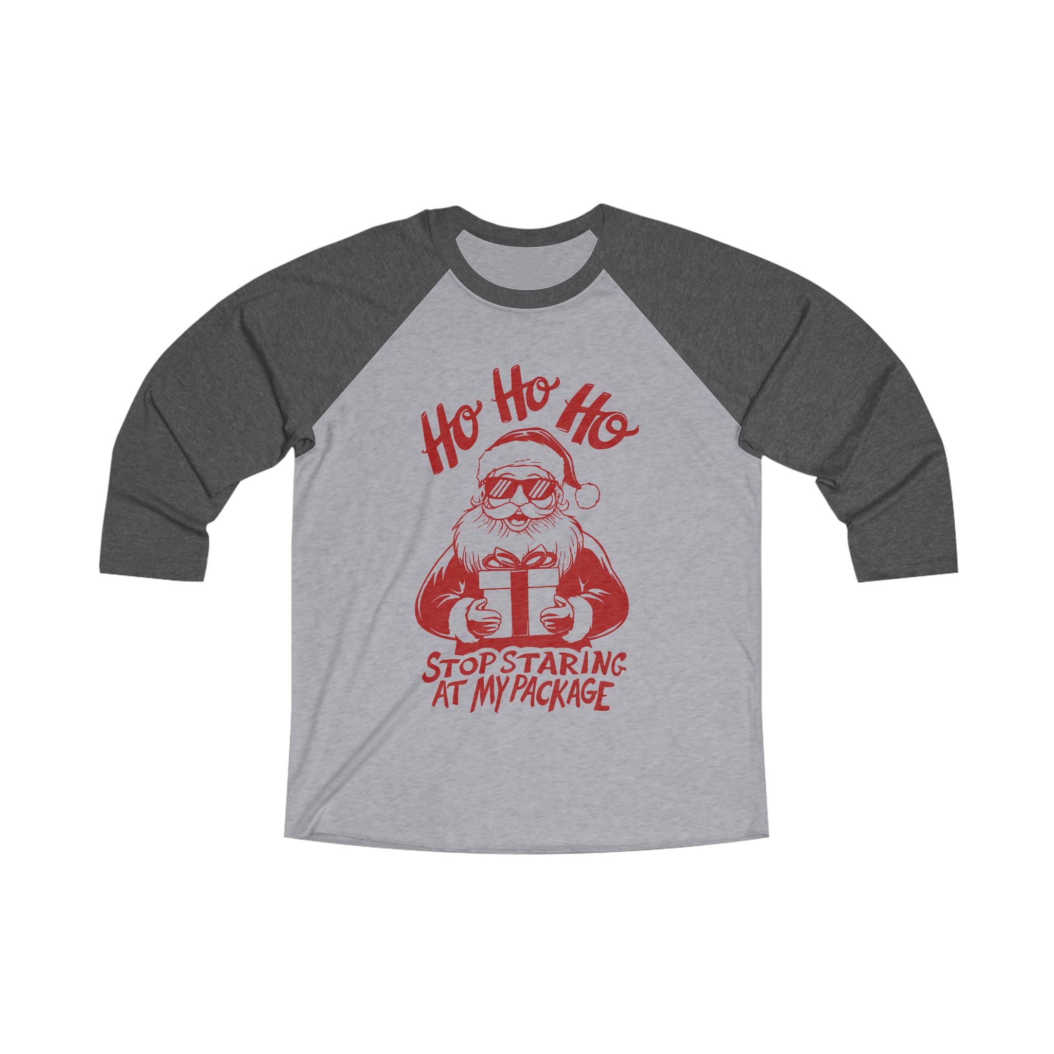 Funny "Ho Ho Ho, Stop Staring at My Package" Santa Tee – Humorous Holiday Shirt product thumbnail image Funny "Ho Ho Ho, Stop Staring at My Package" Santa Tee – Humorous Holiday Shirt product thumbnail image