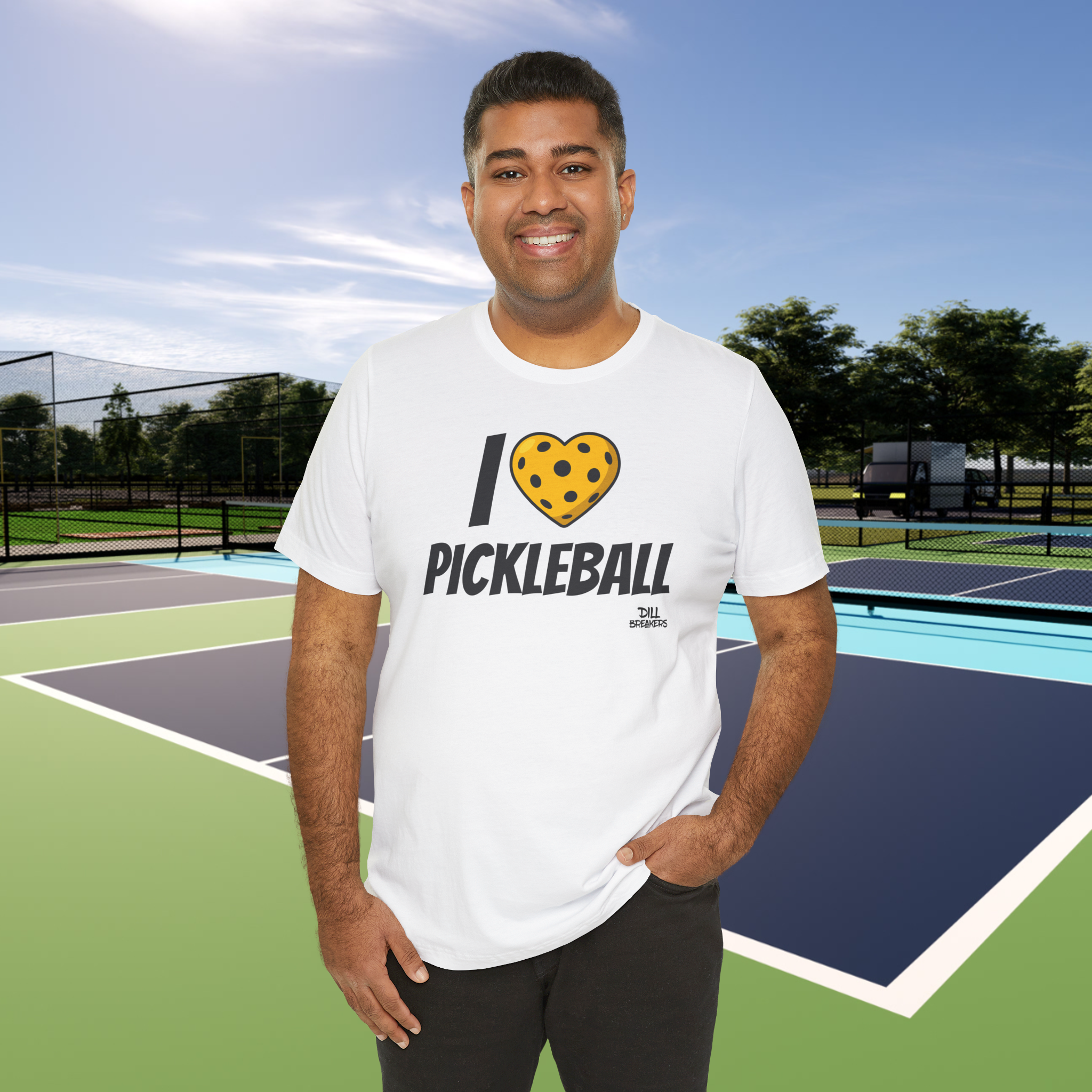 Pickleball T-Shirt, Funny I Love Pickleball Heart Design, Unisex Tee, Pickleball Lover Gift, Graphic Tee, Sport Shirt