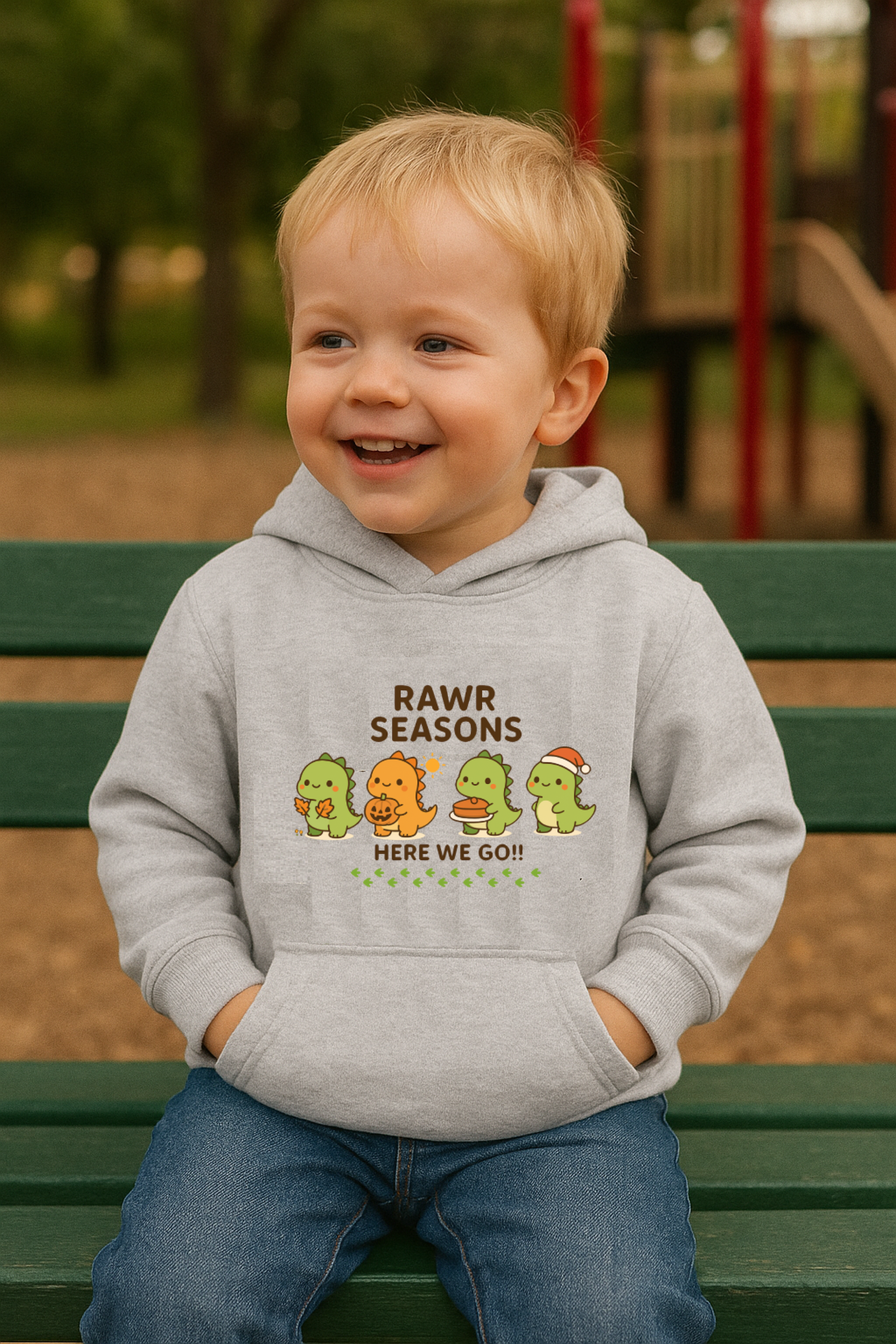 Toddler Season Dinosaur Hoodie product thumbnail image Toddler Season Dinosaur Hoodie product thumbnail image