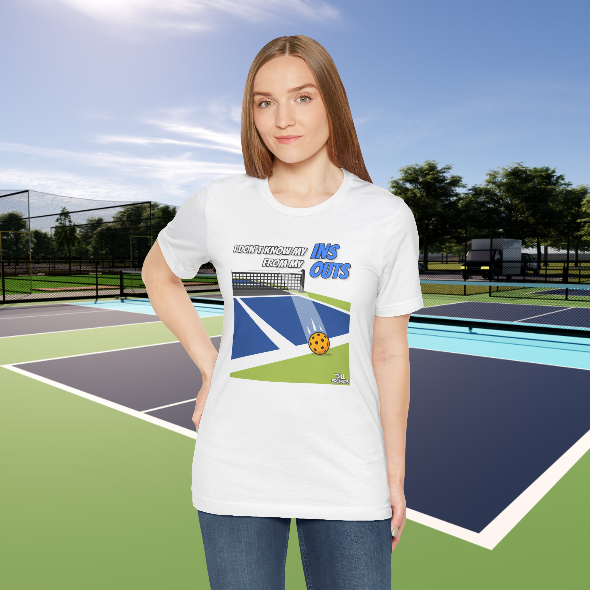 I Don't Know My Ins from My Outs - Funny Pickleball T-Shirt | Dill Breakers Design product thumbnail image I Don't Know My Ins from My Outs - Funny Pickleball T-Shirt | Dill Breakers Design product thumbnail image