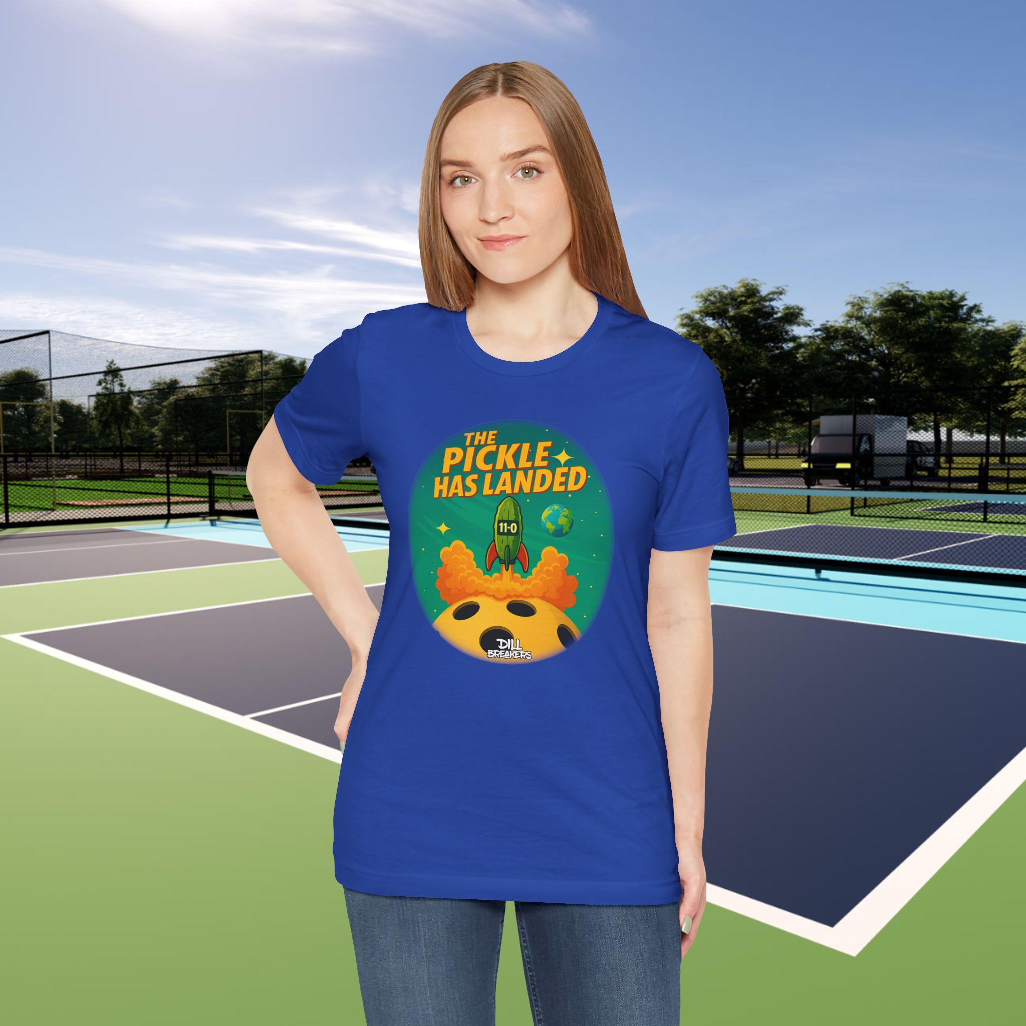 The Pickle Has Landed - Intergalactic Victory Edition - Funny Pickleball T-Shirt | Dill Breakers Design