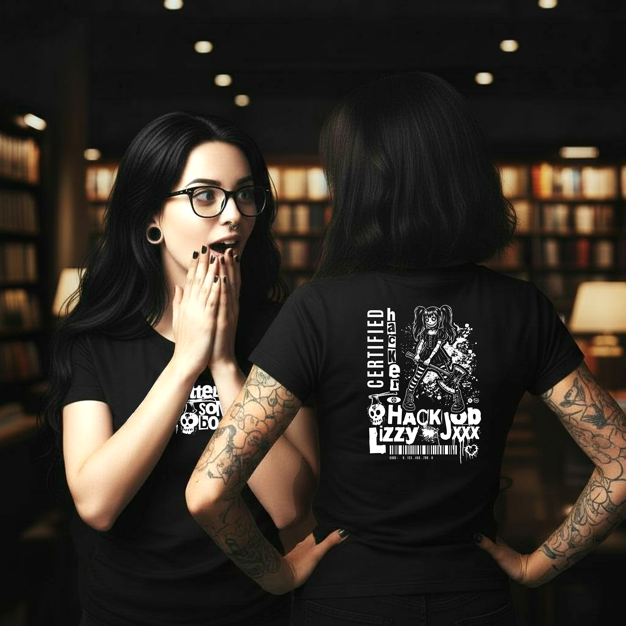 Women’s Favorite Tee | Better Axe Somebody | Hack Job Lizzy | Goth Punk Halloween Shirt product thumbnail image Women’s Favorite Tee | Better Axe Somebody | Hack Job Lizzy | Goth Punk Halloween Shirt product thumbnail image