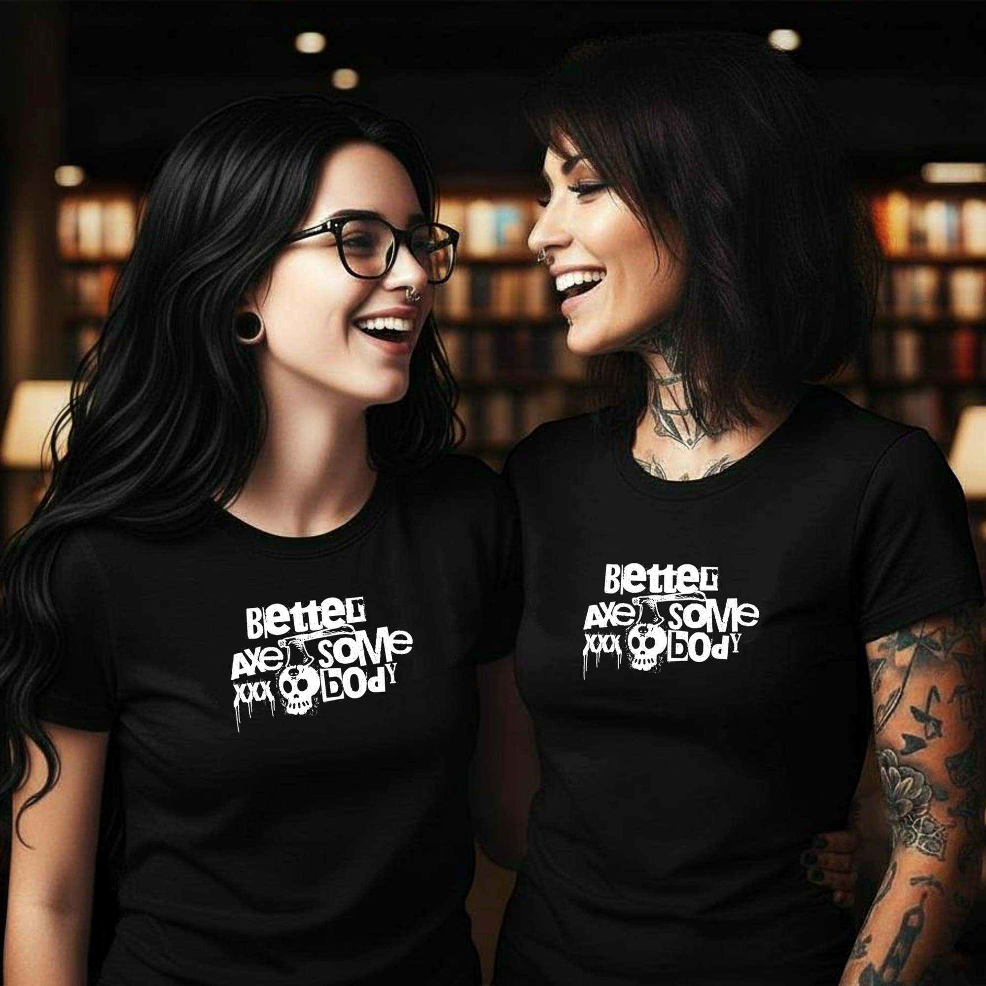 Women’s Favorite Tee | Better Axe Somebody | Hack Job Lizzy | Goth Punk Halloween Shirt product thumbnail image Women’s Favorite Tee | Better Axe Somebody | Hack Job Lizzy | Goth Punk Halloween Shirt product thumbnail image