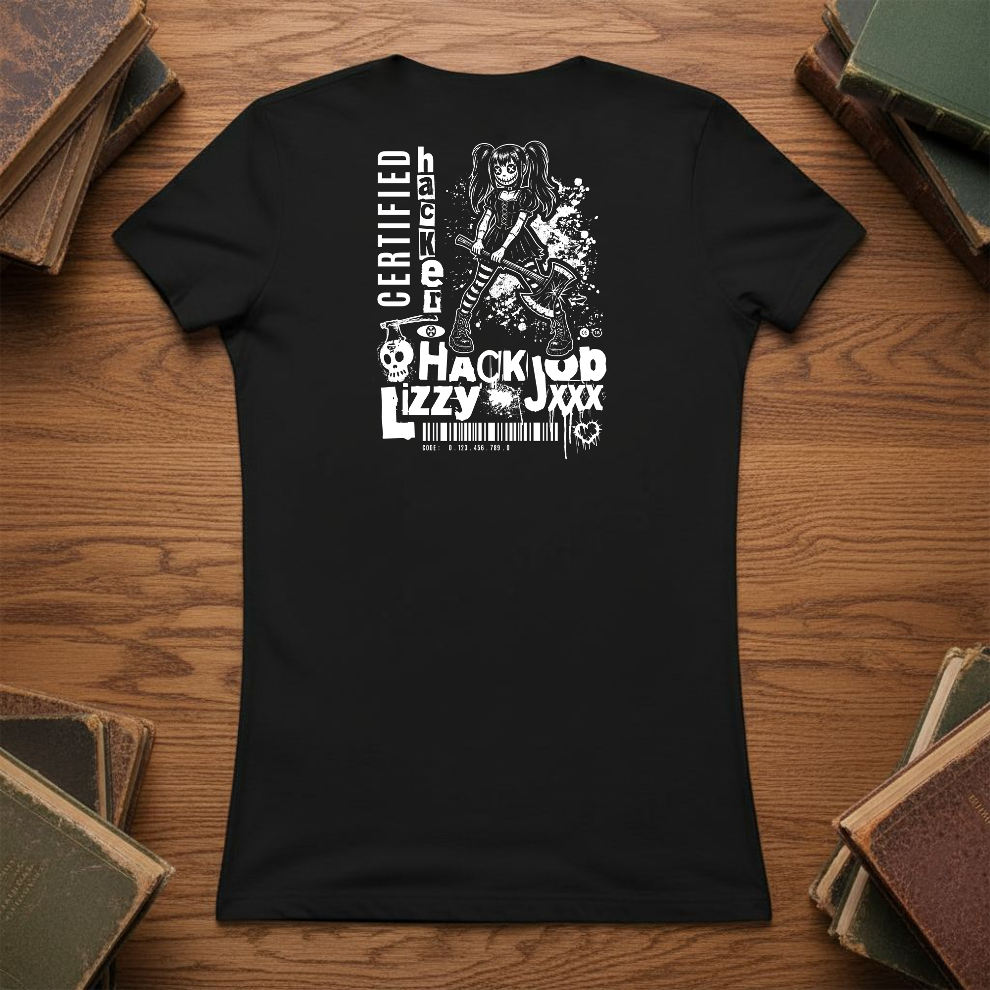 Women’s Favorite Tee | Better Axe Somebody | Hack Job Lizzy | Goth Punk Halloween Shirt product thumbnail image Women’s Favorite Tee | Better Axe Somebody | Hack Job Lizzy | Goth Punk Halloween Shirt product thumbnail image