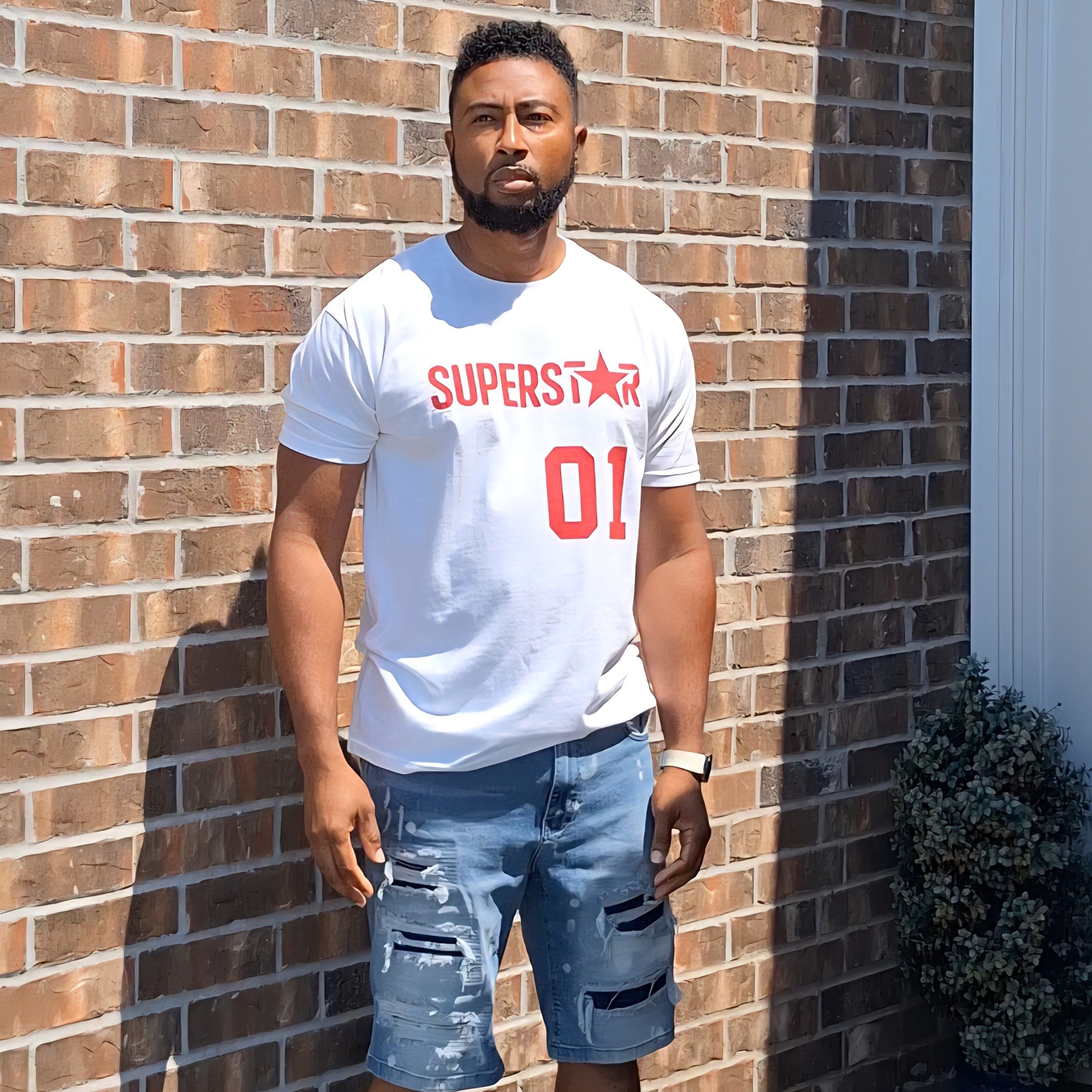 Unisex Softstyle Superstar Red/White T-Shirt product thumbnail image Unisex Softstyle Superstar Red/White T-Shirt product thumbnail image