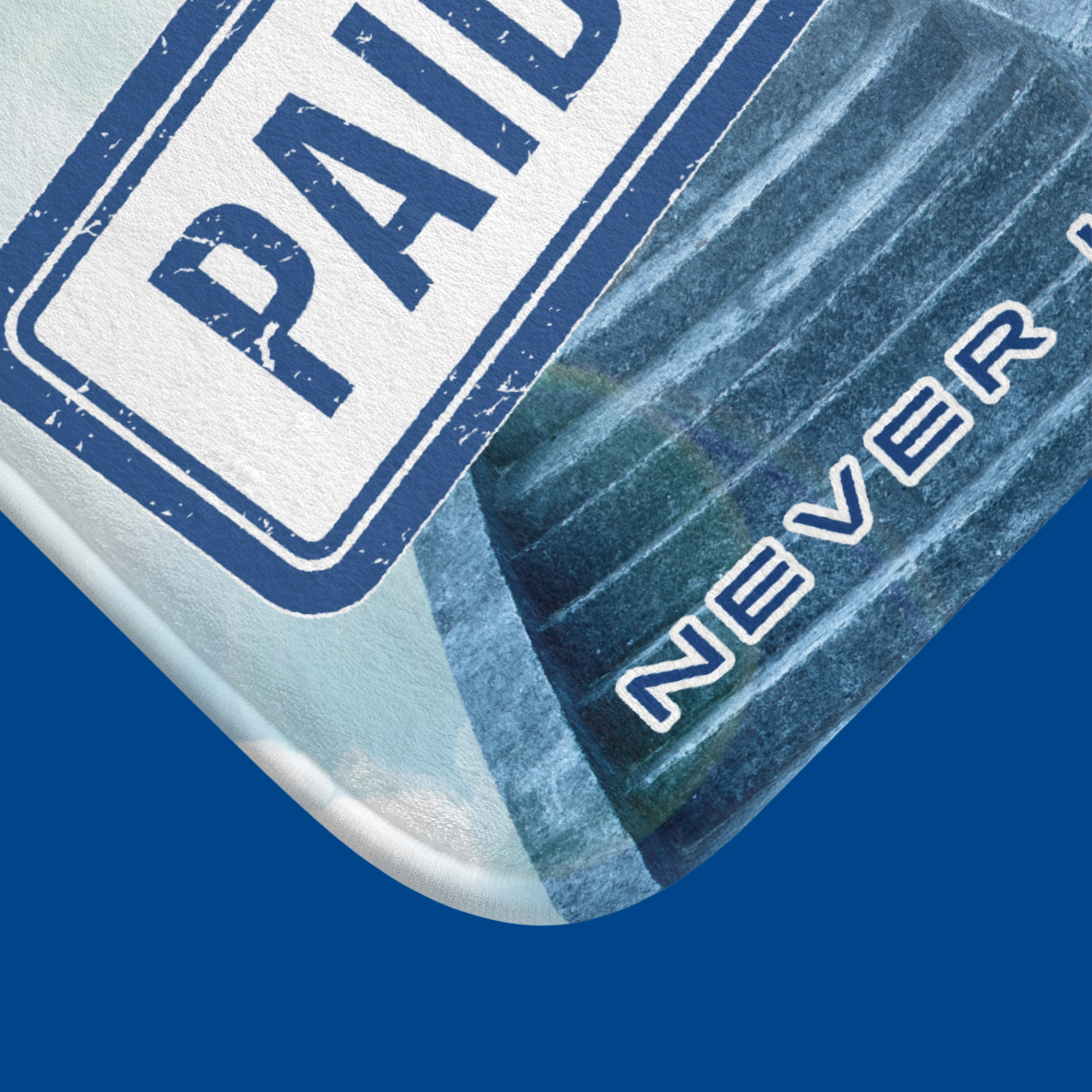 "Jesus Gives Receipts - Never Invoices" Blue 24" x 17" Bath Mat | "Paid in Full" Christian Bathroom Rug | Faith-Based Home Decor | Inspirational Scripture Mat product thumbnail image "Jesus Gives Receipts - Never Invoices" Blue 24" x 17" Bath Mat | "Paid in Full" Christian Bathroom Rug | Faith-Based Home Decor | Inspirational Scripture Mat product thumbnail image