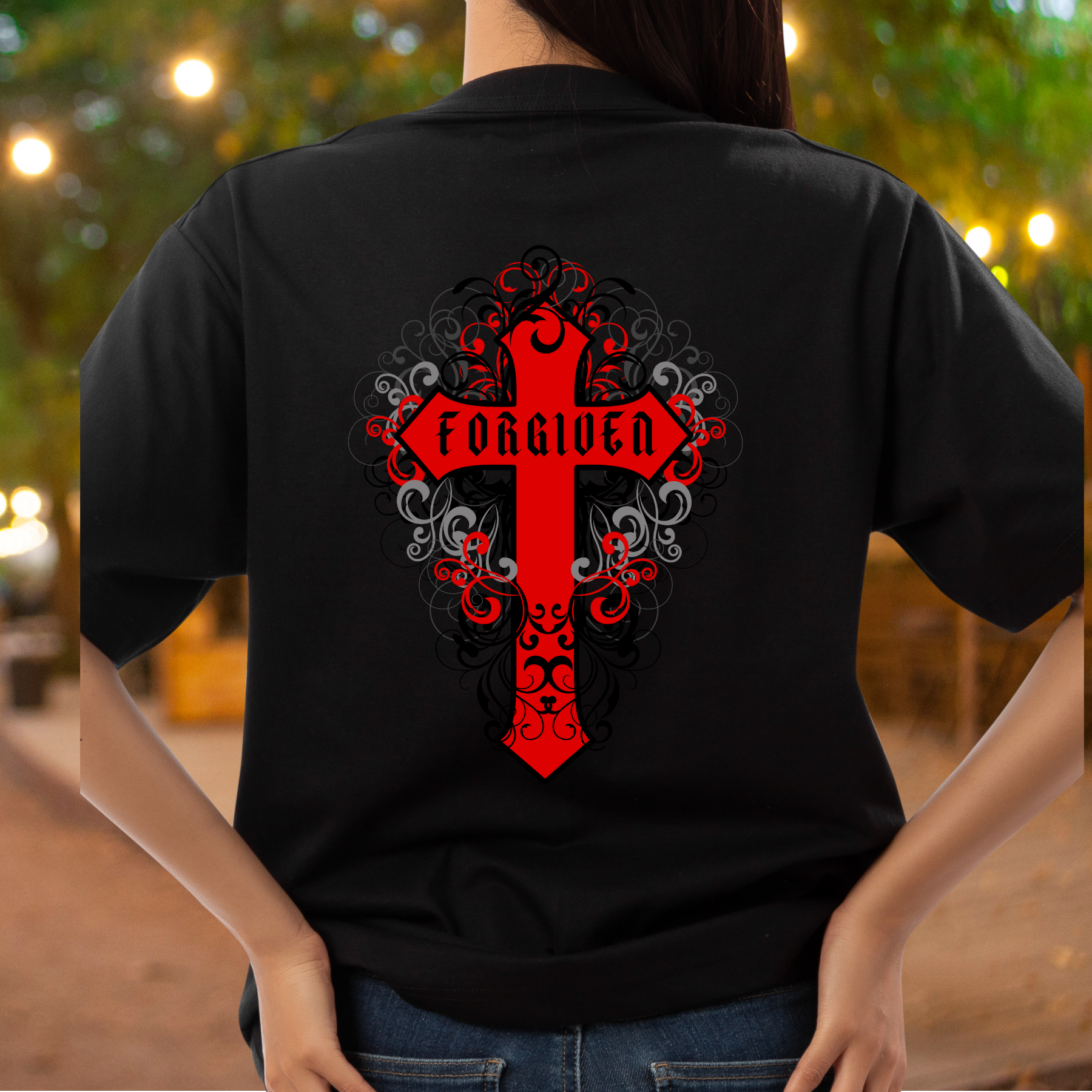 FORGIVEN - Crew Neck Unisex T-shirt product thumbnail image FORGIVEN - Crew Neck Unisex T-shirt product thumbnail image