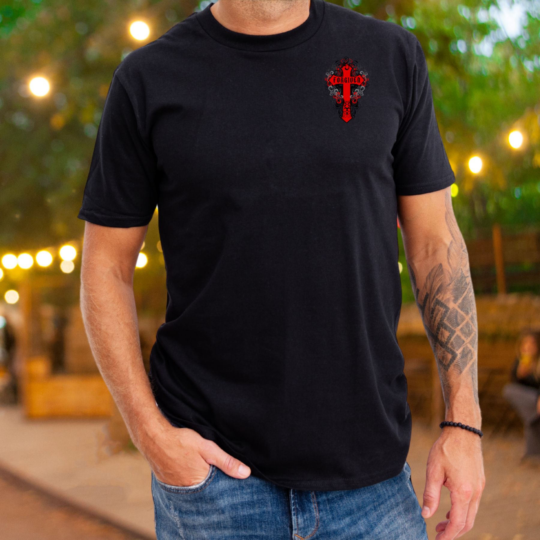 FORGIVEN - Crew Neck Unisex T-shirt product thumbnail image