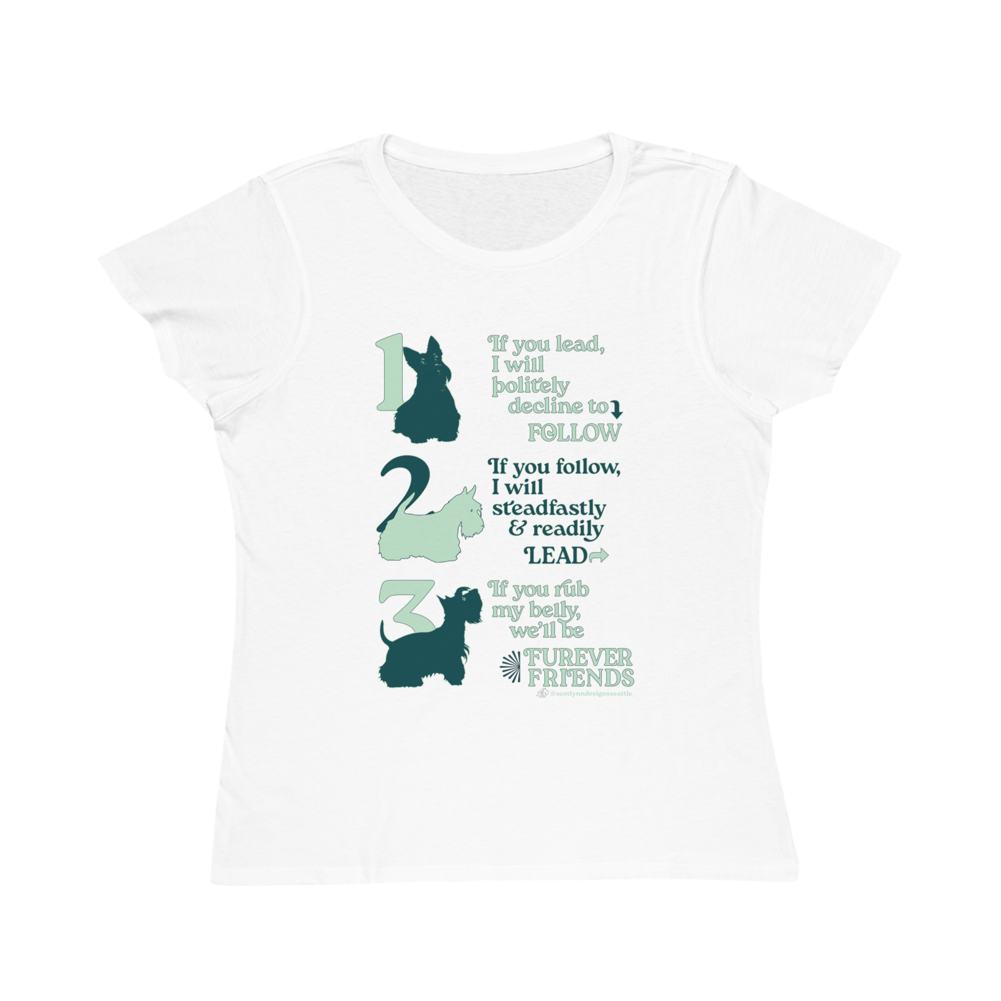 Fur Ever Friends Scottish Terrier T-Shirt - Organic Women's Tee for Pet Lovers product thumbnail image Fur Ever Friends Scottish Terrier T-Shirt - Organic Women's Tee for Pet Lovers product thumbnail image