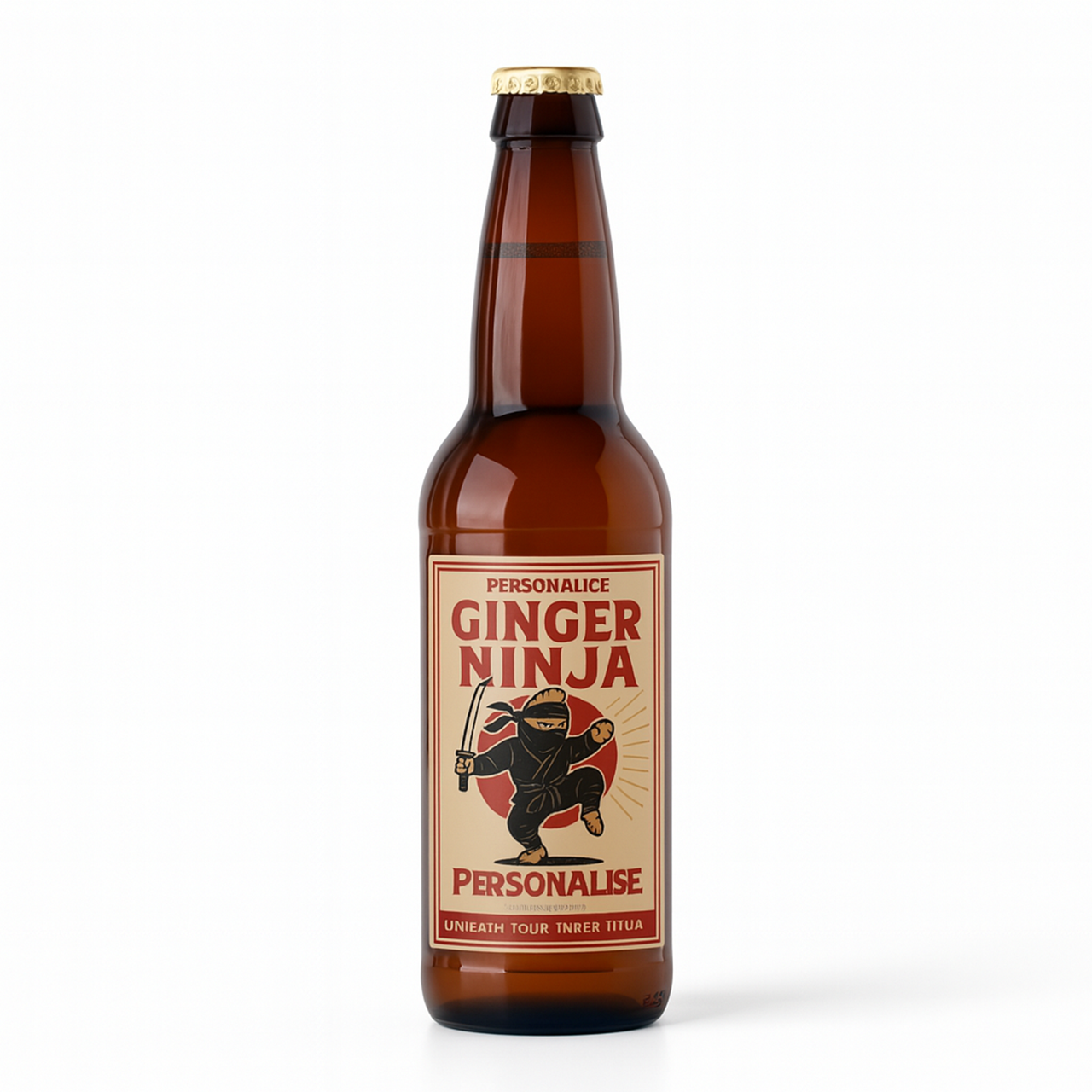 Ginger Ninja Custom Beer Label Ginger Ninja Custom Beer Label