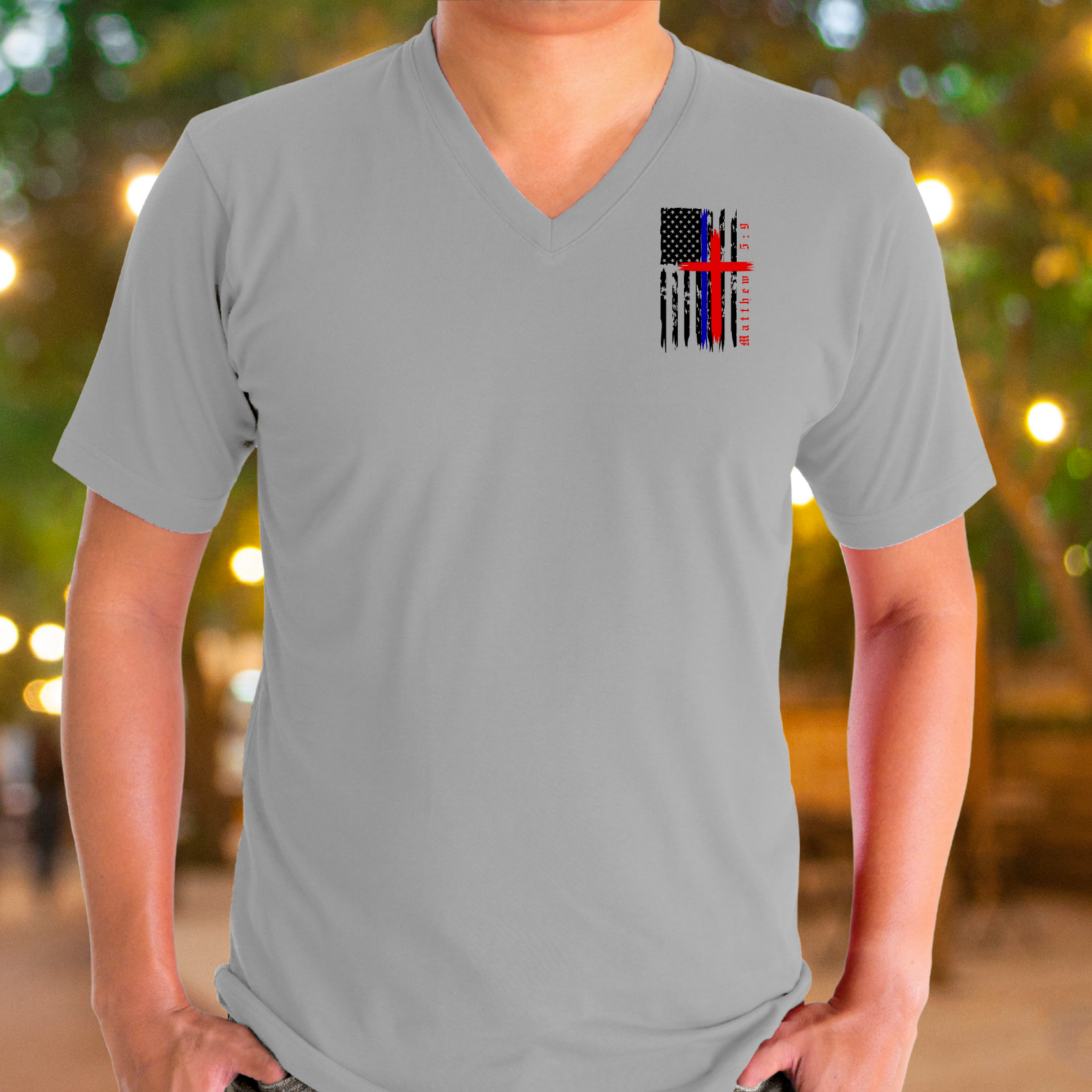 Peacemakers - V-Neck Unisex T-Shirt  product thumbnail image