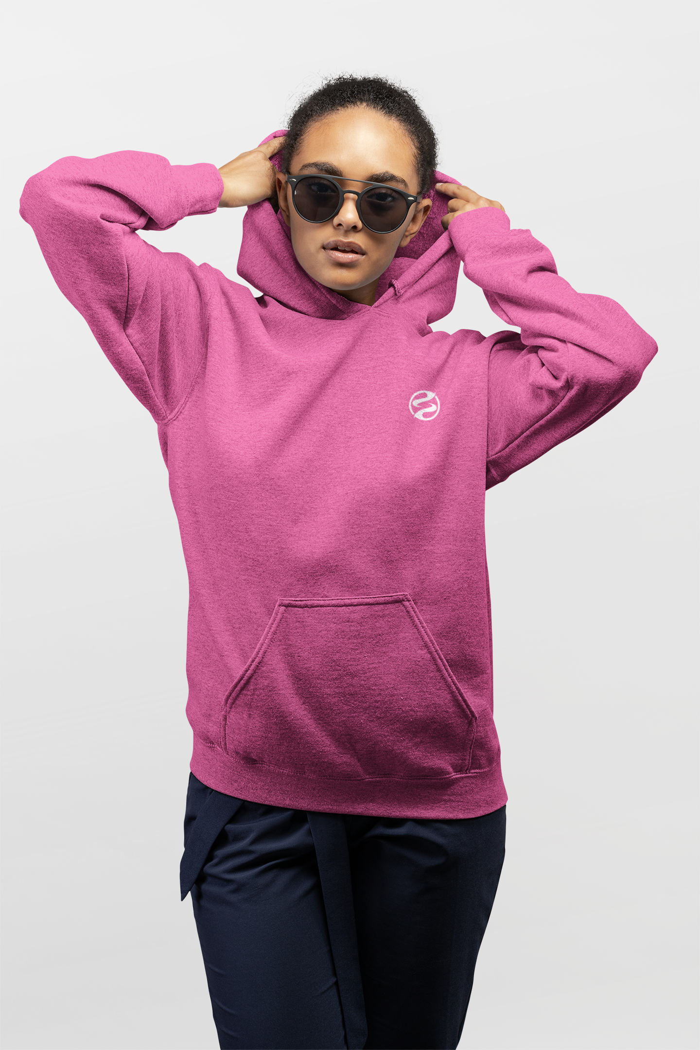 Sentia Styles Official Logo, Cozy Unisex Midweight Fleece Hoodie, Perfect for Casual Outings, Everyday Wear, Holiday Gifting, Relaxation, Layering product thumbnail image