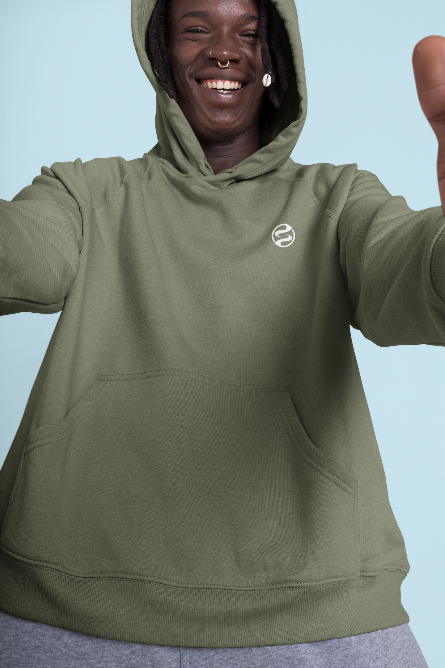 Sentia Styles Official Logo, Cozy Unisex Midweight Fleece Hoodie, Perfect for Casual Outings, Everyday Wear, Holiday Gifting, Relaxation, Layering product thumbnail image