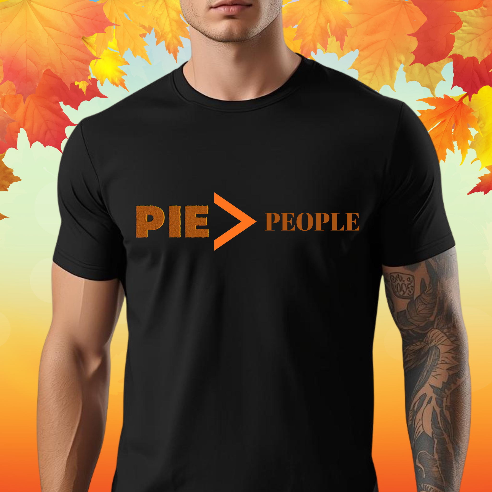 Pie &gt; People Thanksgiving T Shirt | Funny Turkey Day Drinking Shirt | Friendsgiving Party Graphic Tee product thumbnail image