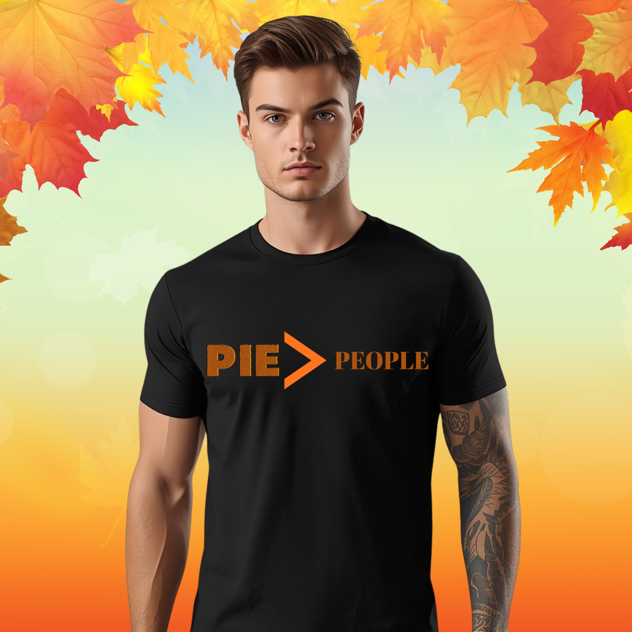 Pie &gt; People Thanksgiving T Shirt | Funny Turkey Day Drinking Shirt | Friendsgiving Party Graphic Tee product thumbnail image