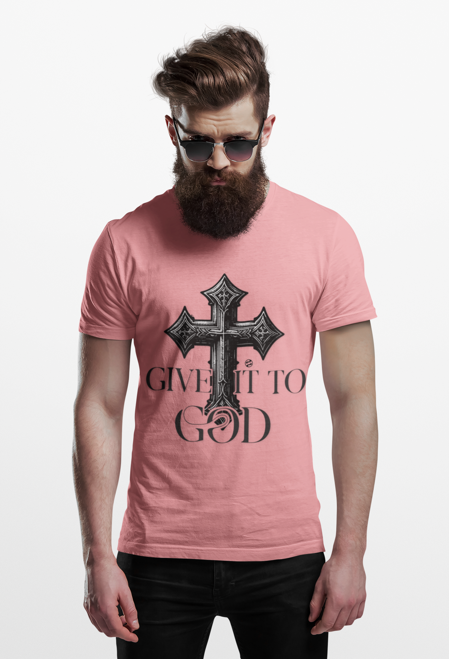 Garment-Dyed T-shirt - Give It To God Religious Tee product thumbnail image Garment-Dyed T-shirt - Give It To God Religious Tee product thumbnail image