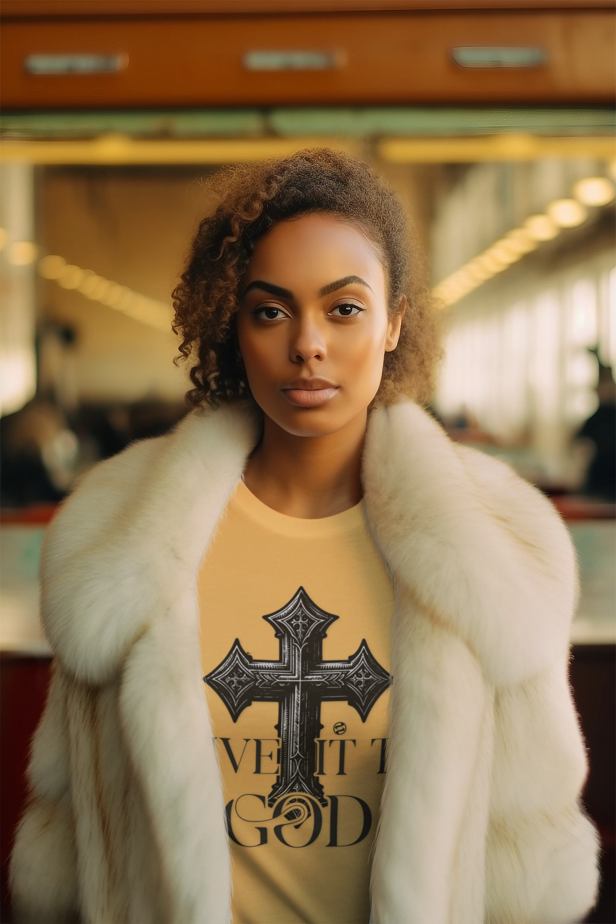 Garment-Dyed T-shirt - Give It To God Religious Tee Garment-Dyed T-shirt - Give It To God Religious Tee