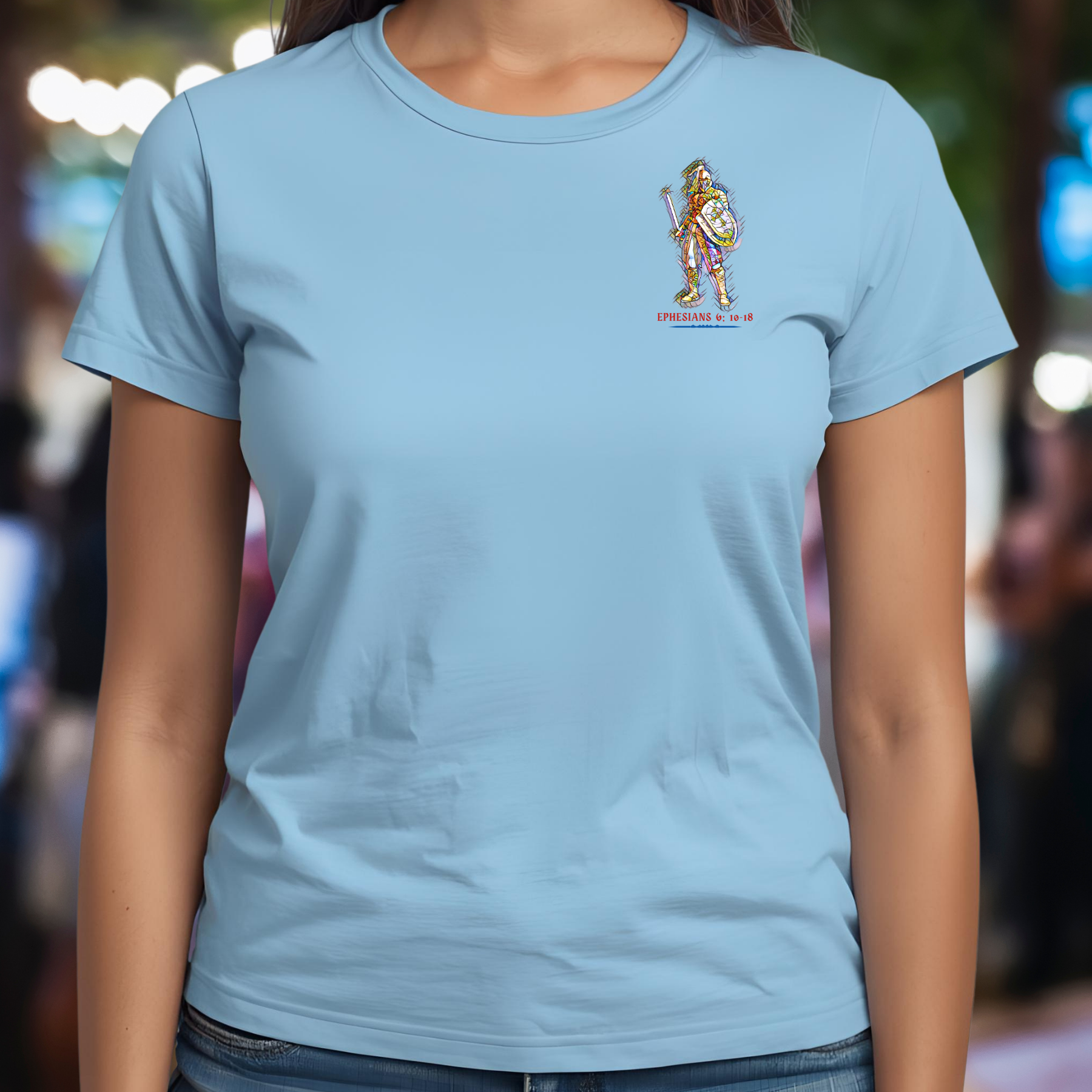 The Whole Armor of God - Crew Neck Unisex T-Shirt product thumbnail image