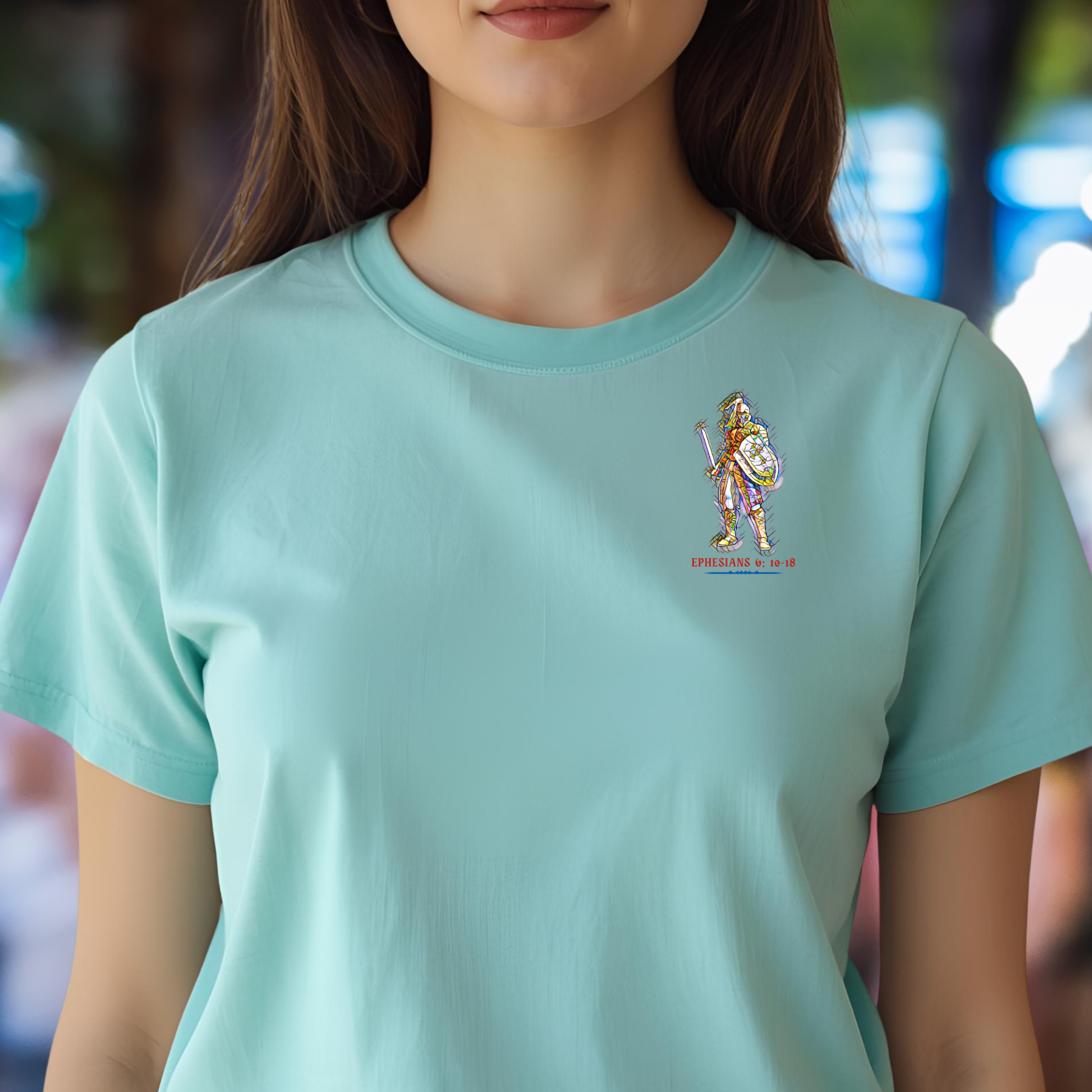 The Whole Armor of God - Crew Neck Unisex T-Shirt product thumbnail image