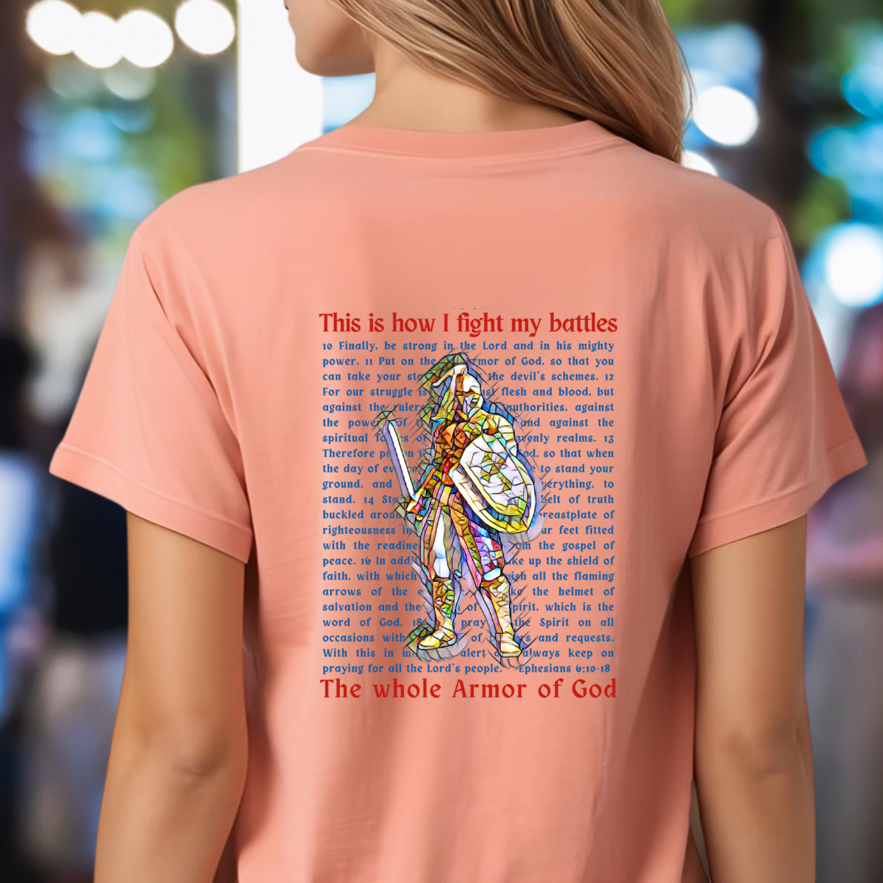 The Whole Armor of God - Crew Neck Unisex T-Shirt product thumbnail image