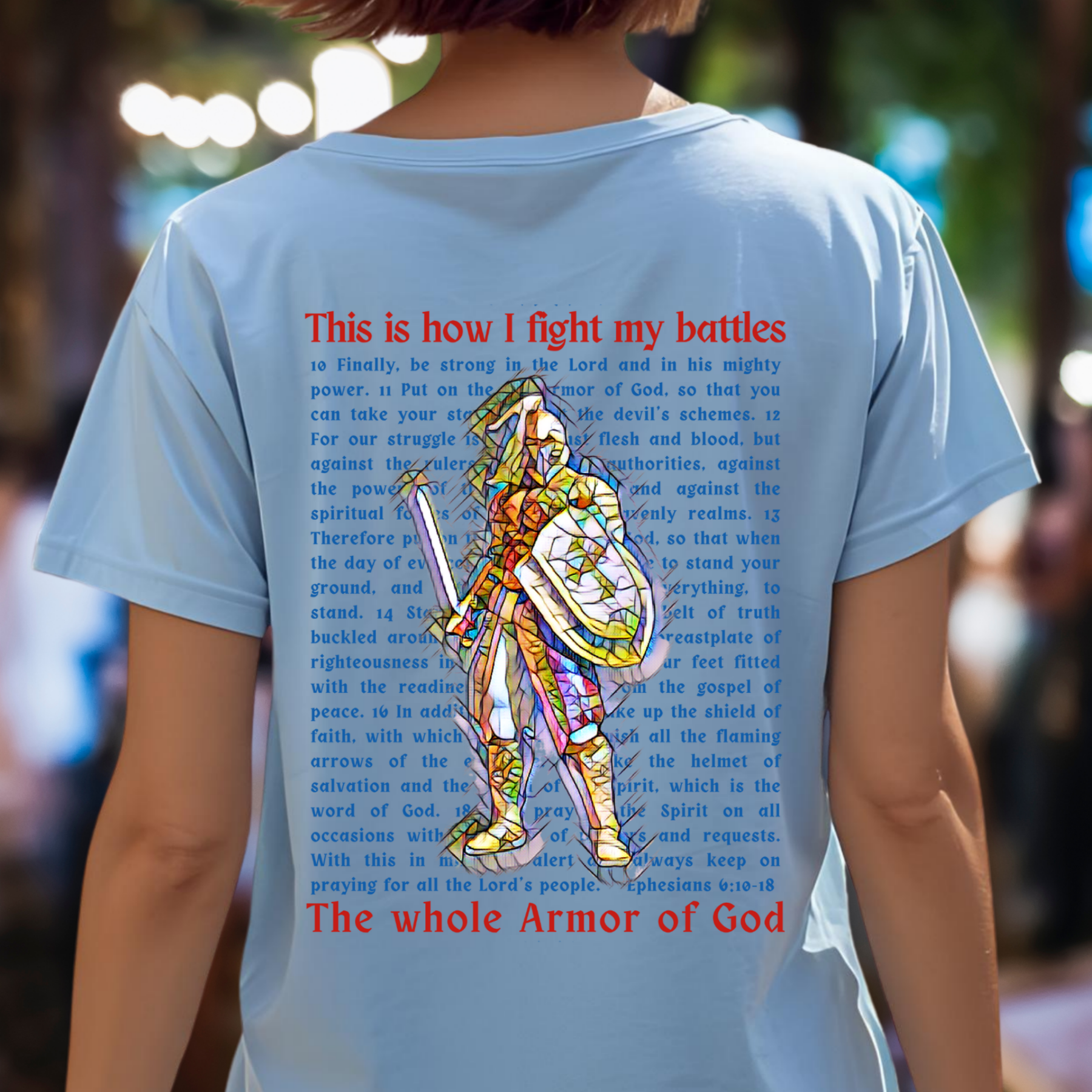 The Whole Armor of God - Crew Neck Unisex T-Shirt product thumbnail image