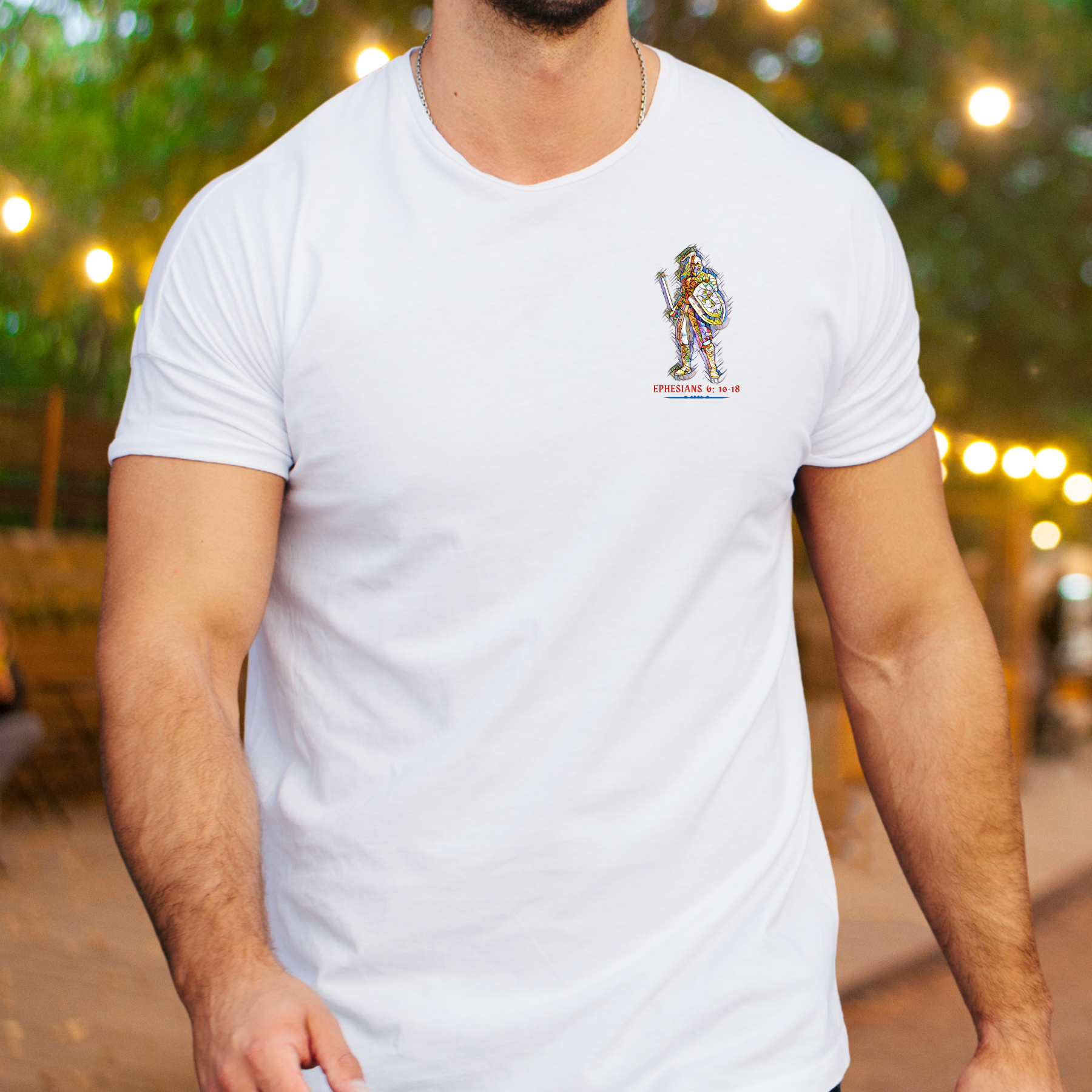 The Whole Armor of God - Crew Neck Unisex T-Shirt product thumbnail image The Whole Armor of God - Crew Neck Unisex T-Shirt product thumbnail image