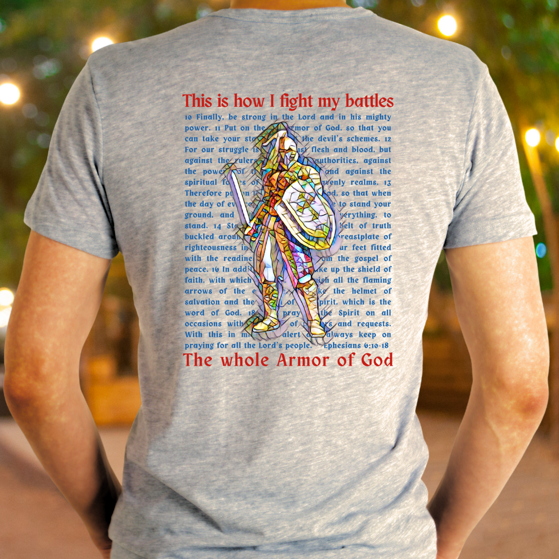The Whole Armor of God - Crew Neck Unisex T-Shirt product thumbnail image