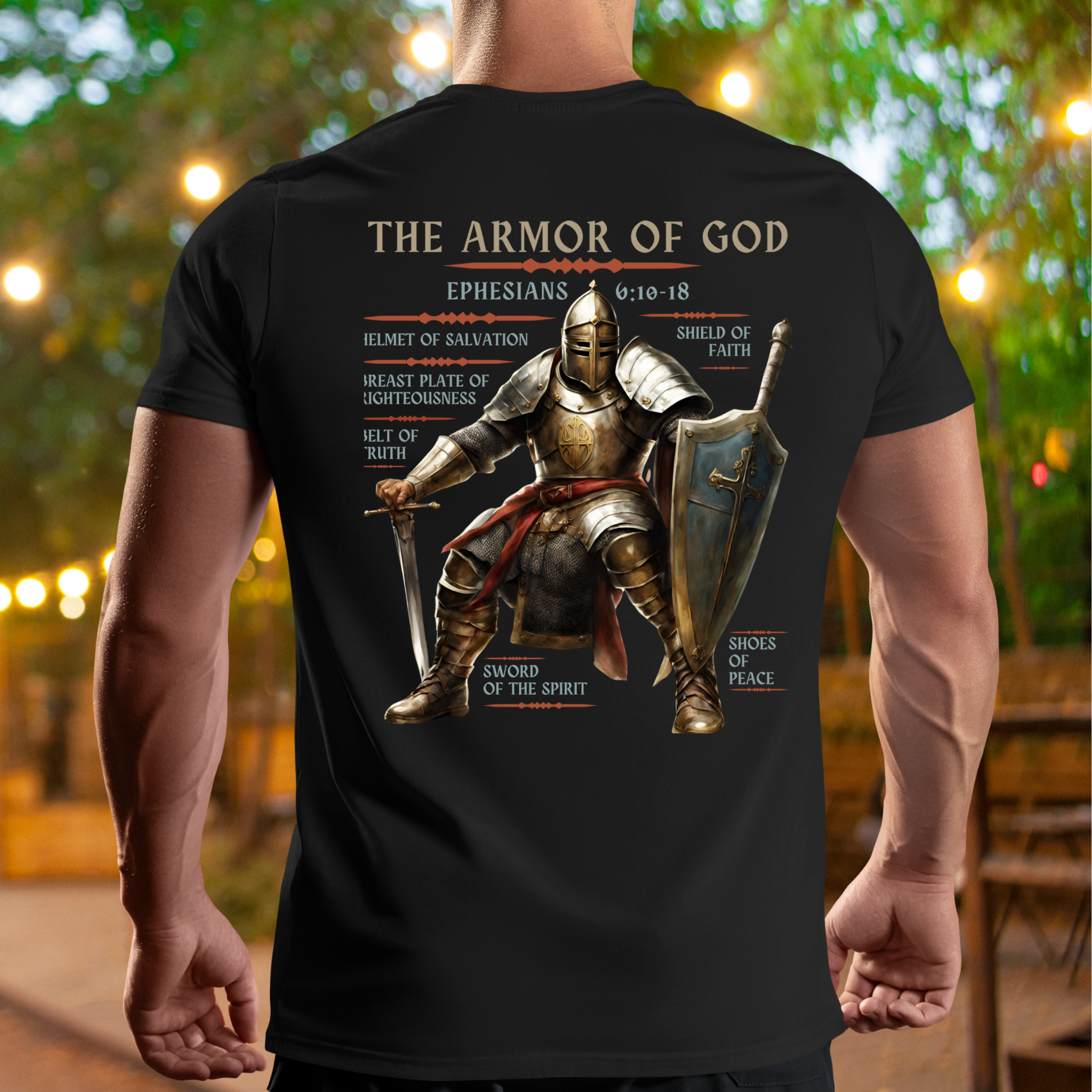 Armor of God - V-Neck Unisex T-Shirt product thumbnail image Armor of God - V-Neck Unisex T-Shirt product thumbnail image