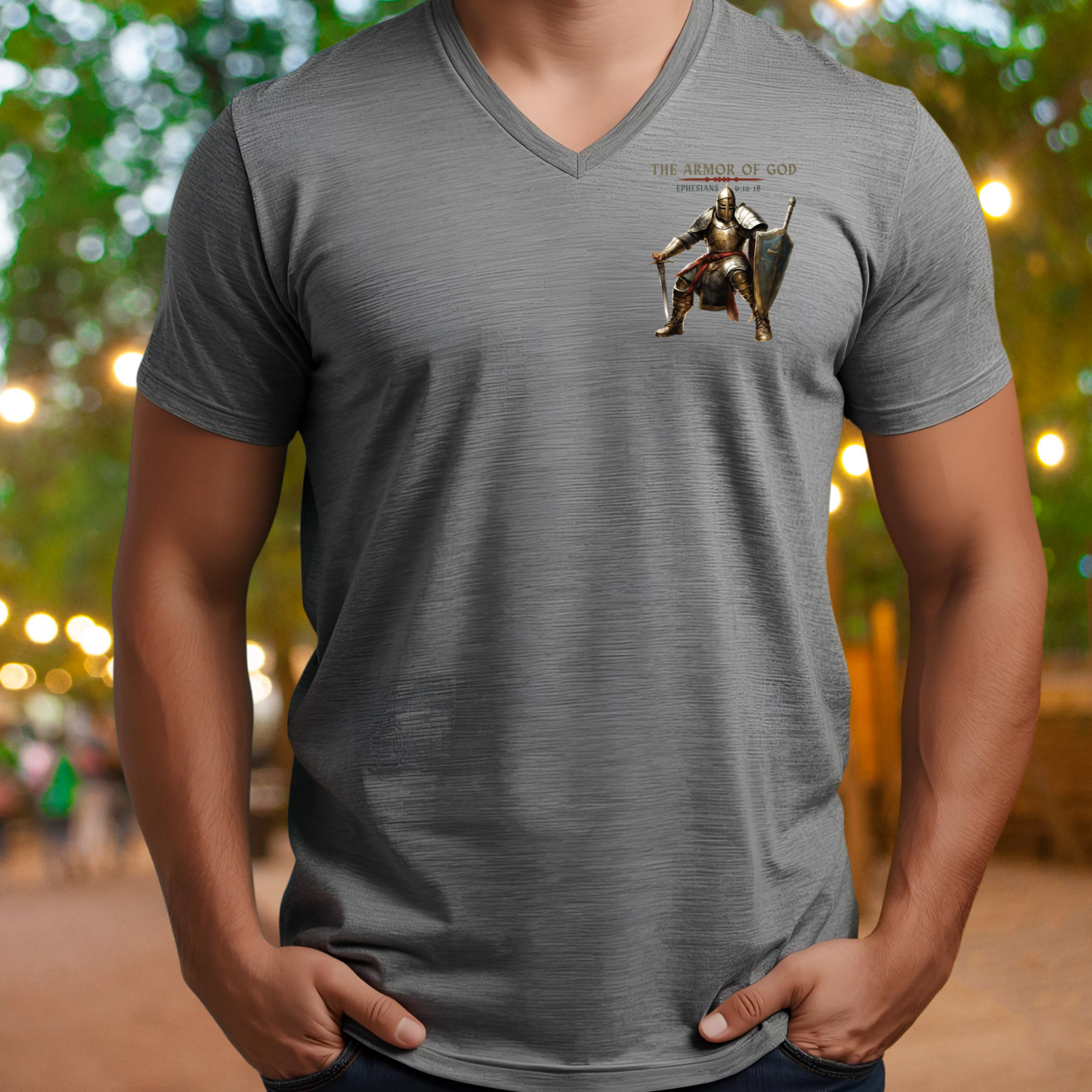 Armor of God - V-Neck Unisex T-Shirt