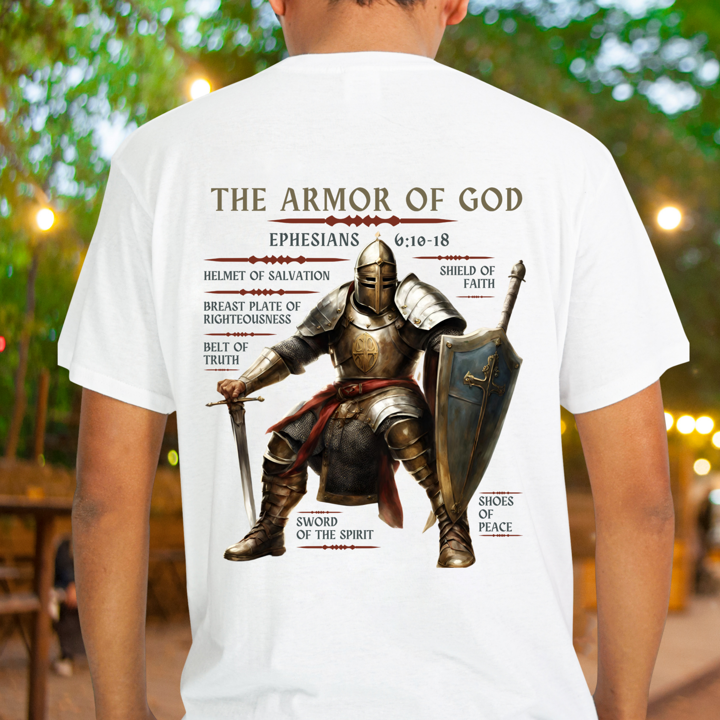 Armor of God - Crew Neck Unisex T- Shirt product thumbnail image