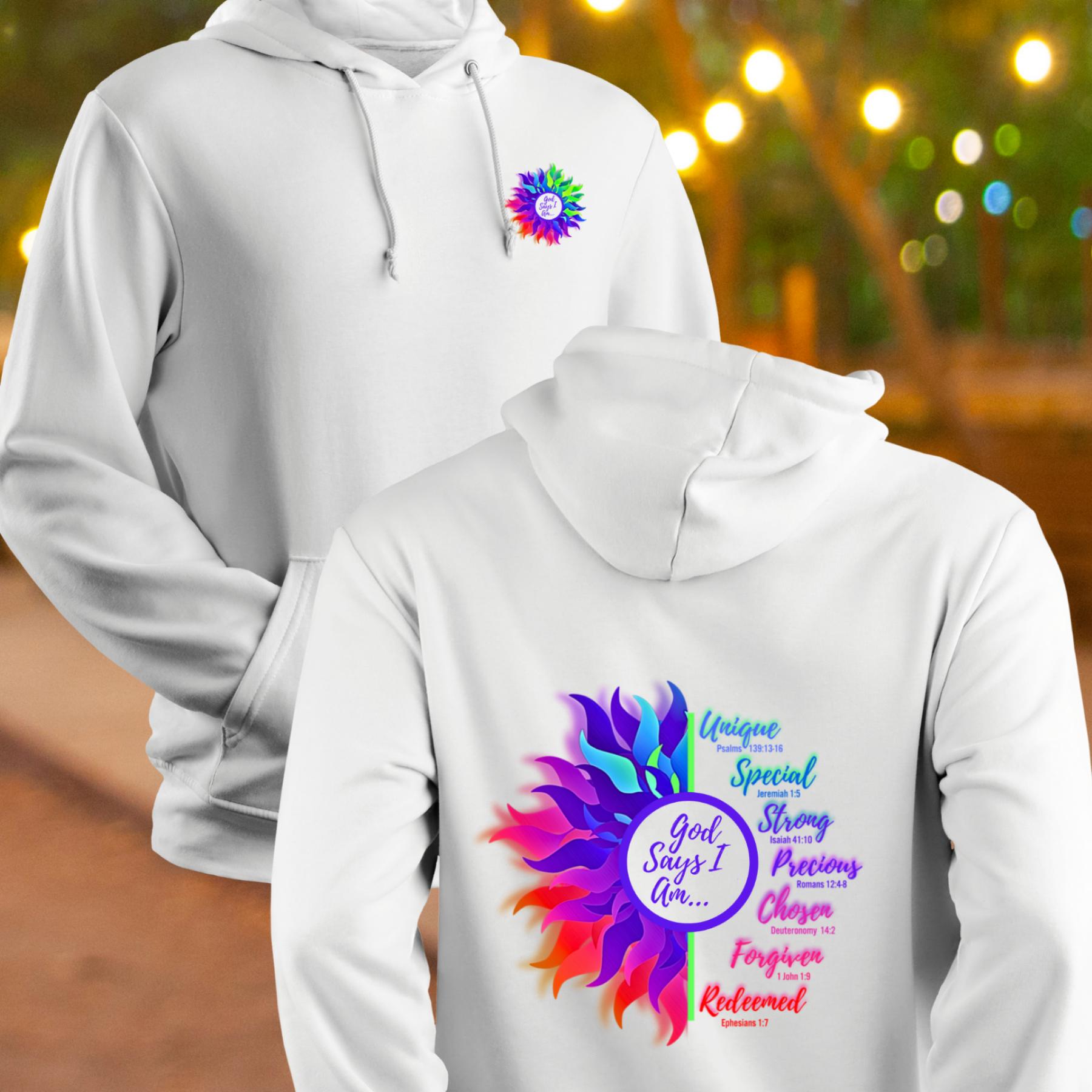 God Says I Am - Unisex, Heavy Blend Pullover Hoodie product thumbnail image