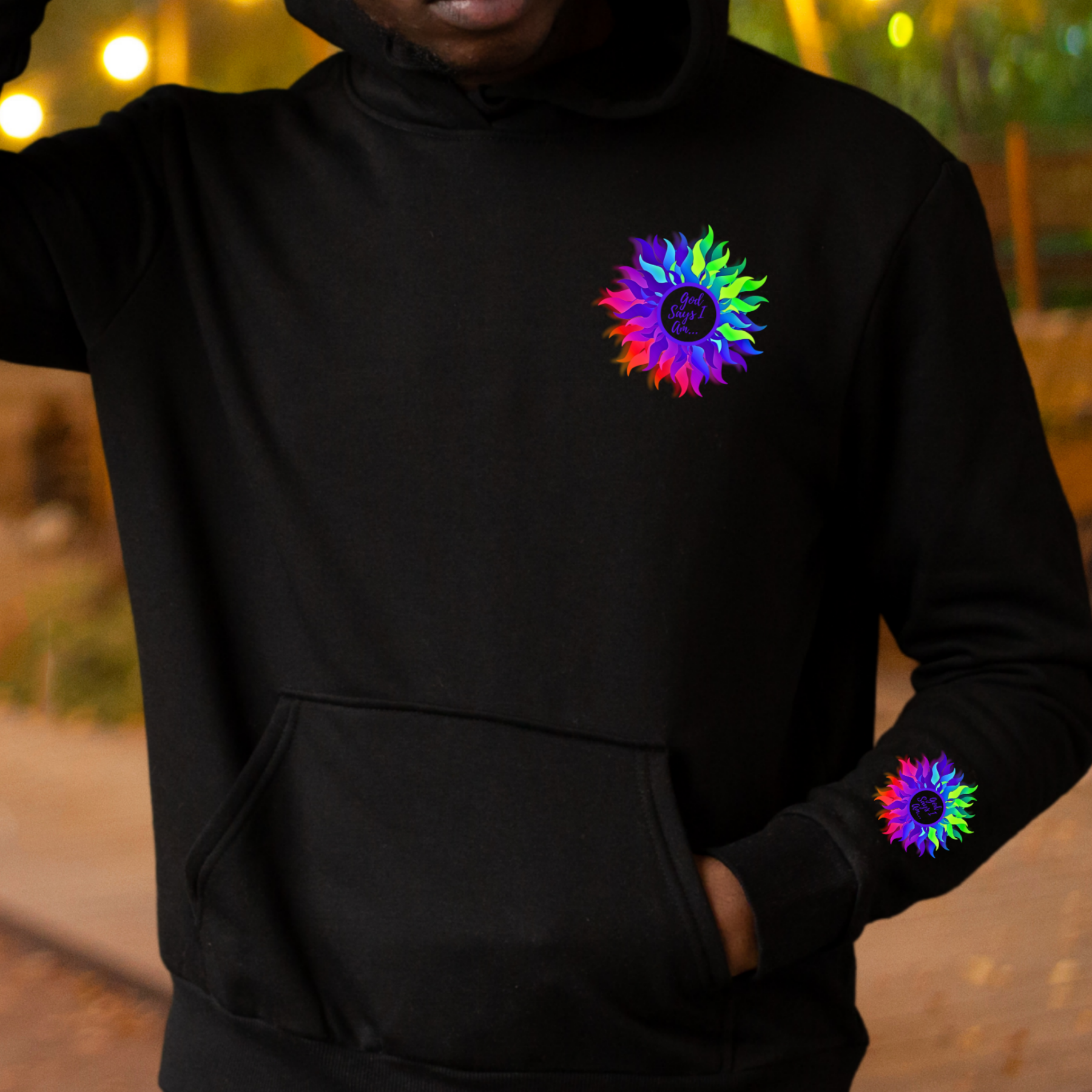 God Says I Am - Unisex, Heavy Blend Pullover Hoodie product thumbnail image