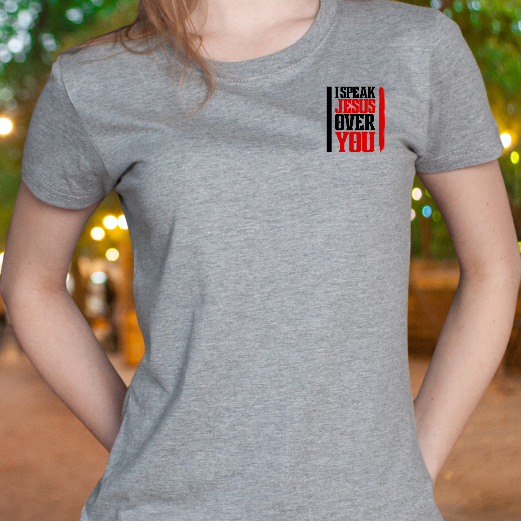 I Speak Jesus - Crew Neck Unisex T-Shirt product thumbnail image I Speak Jesus - Crew Neck Unisex T-Shirt product thumbnail image