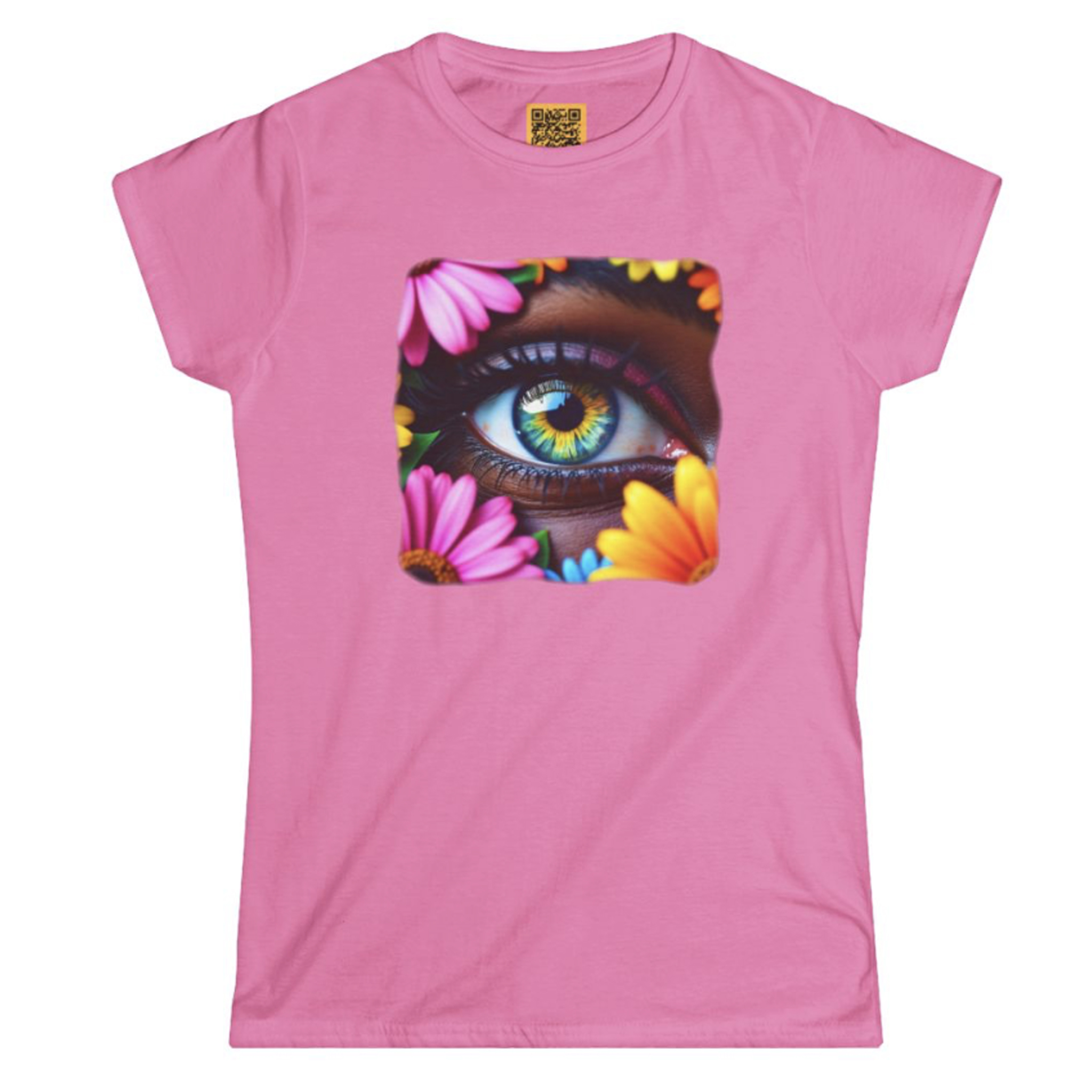 Floral Eye Women's Softstyle Tee product thumbnail image Floral Eye Women's Softstyle Tee product thumbnail image
