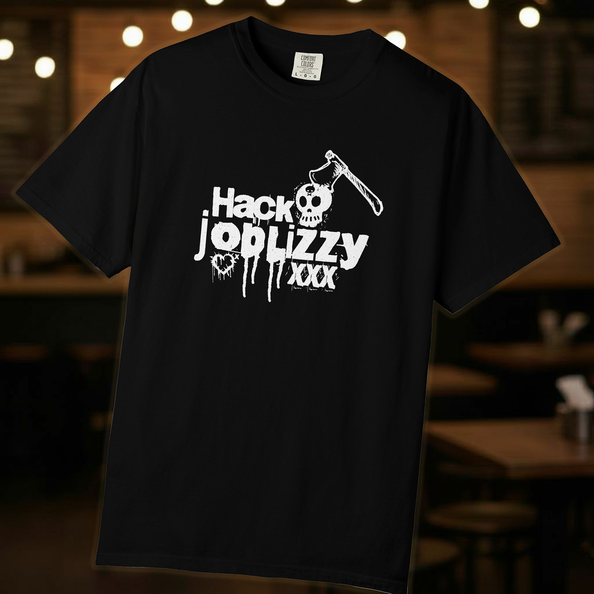 Unisex Garment-Dyed Shirt | Hack Job Lizzy | Generation Axe | Punk Goth Halloween Tee product thumbnail image Unisex Garment-Dyed Shirt | Hack Job Lizzy | Generation Axe | Punk Goth Halloween Tee product thumbnail image