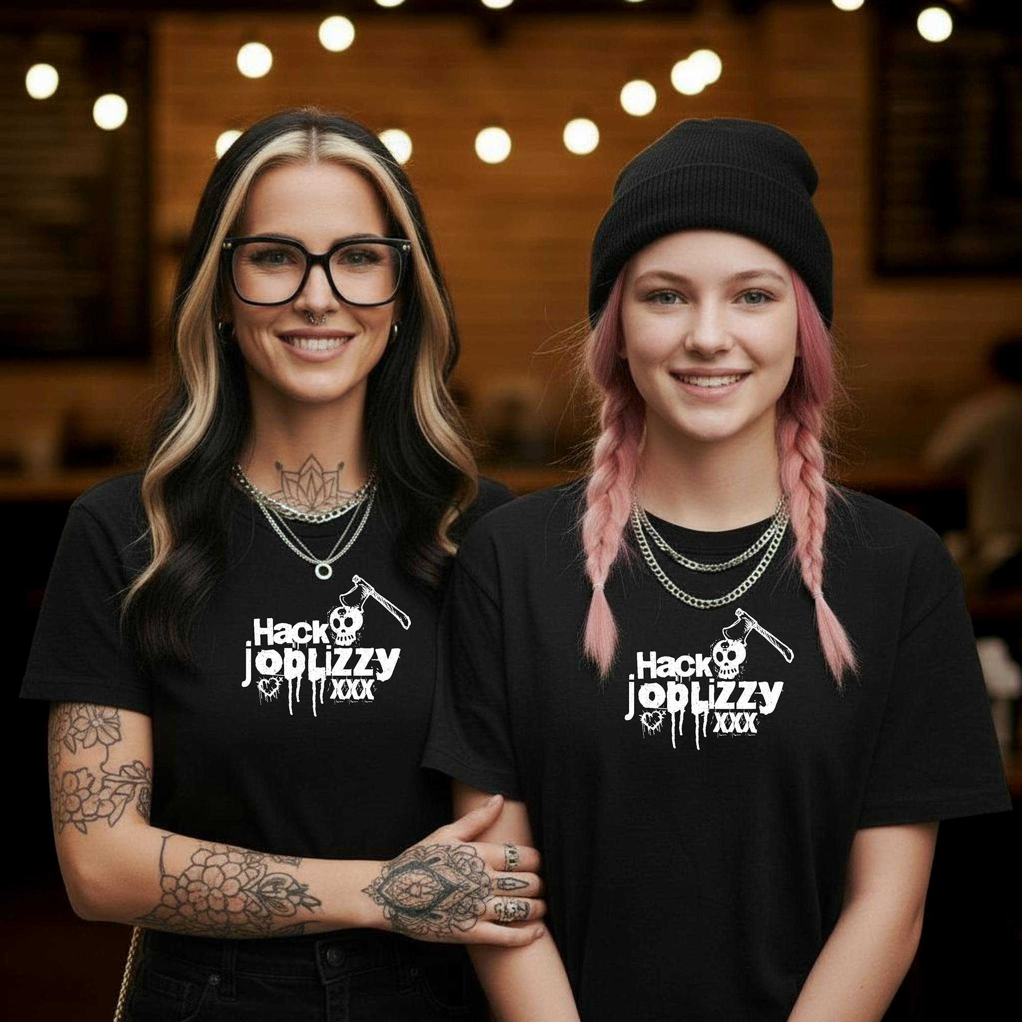 Unisex Garment-Dyed Shirt | Hack Job Lizzy | Generation Axe | Punk Goth Halloween Tee product thumbnail image Unisex Garment-Dyed Shirt | Hack Job Lizzy | Generation Axe | Punk Goth Halloween Tee product thumbnail image